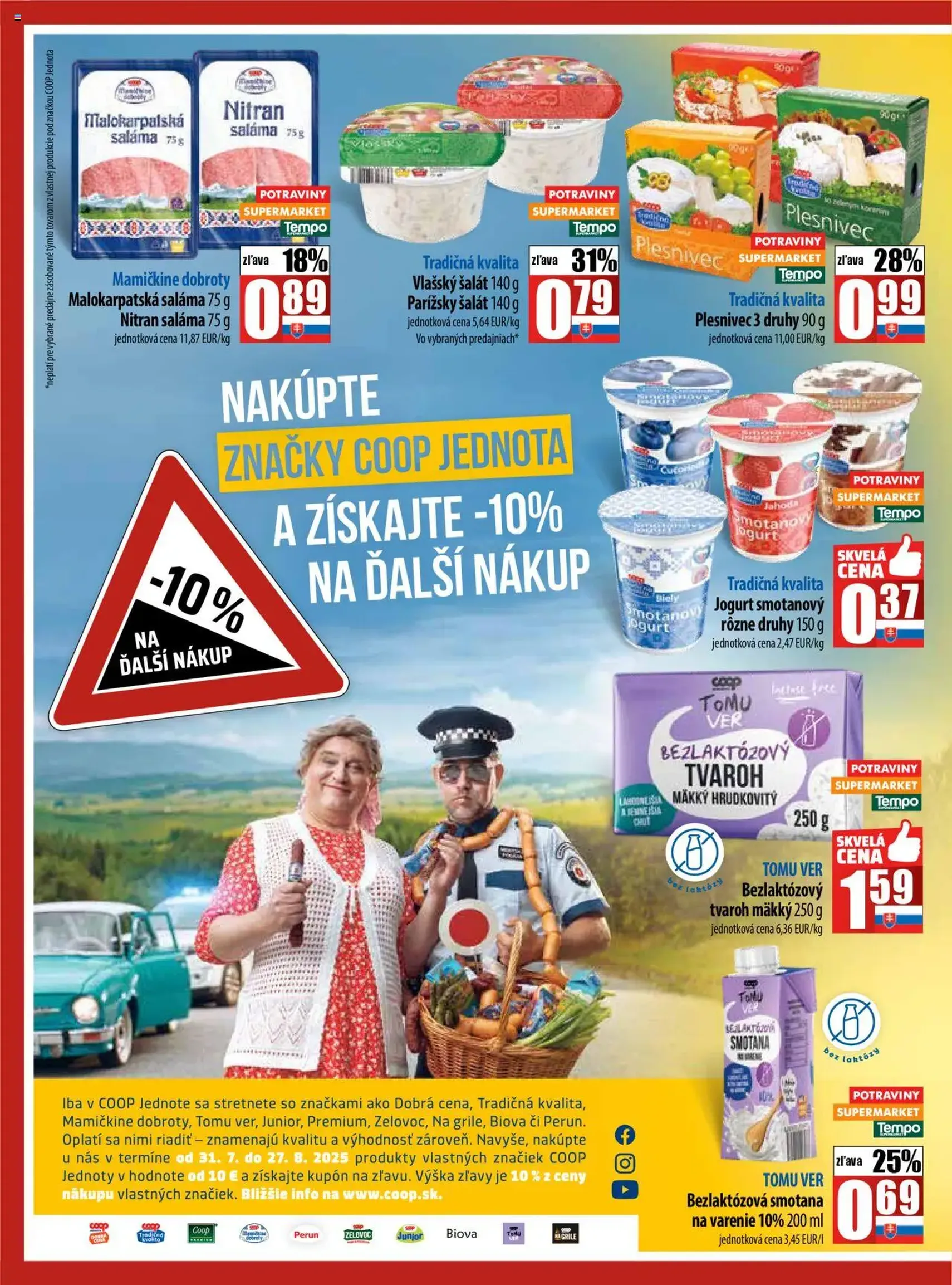 COOP Jednota leták - platný leták od 07.08.2025 strana 2 z 28 COOP Jednota leták - platný leták od 07.08.2025 strana 2 z 28
