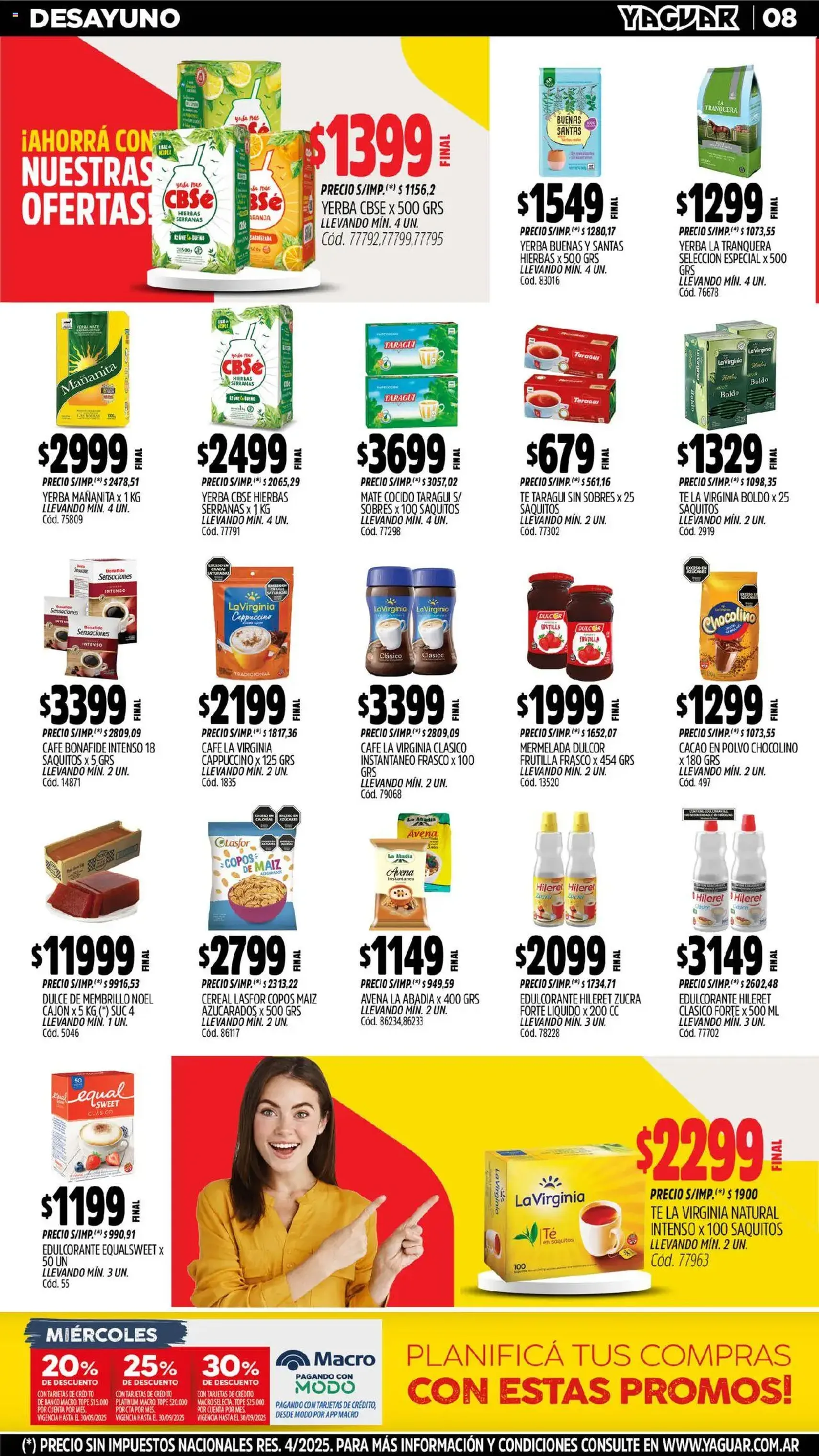 Yaguar catálogo - folleto válido desde 01/09/2025 página 10 de 35 Yaguar catálogo - folleto válido desde 01/09/2025 página 10 de 35