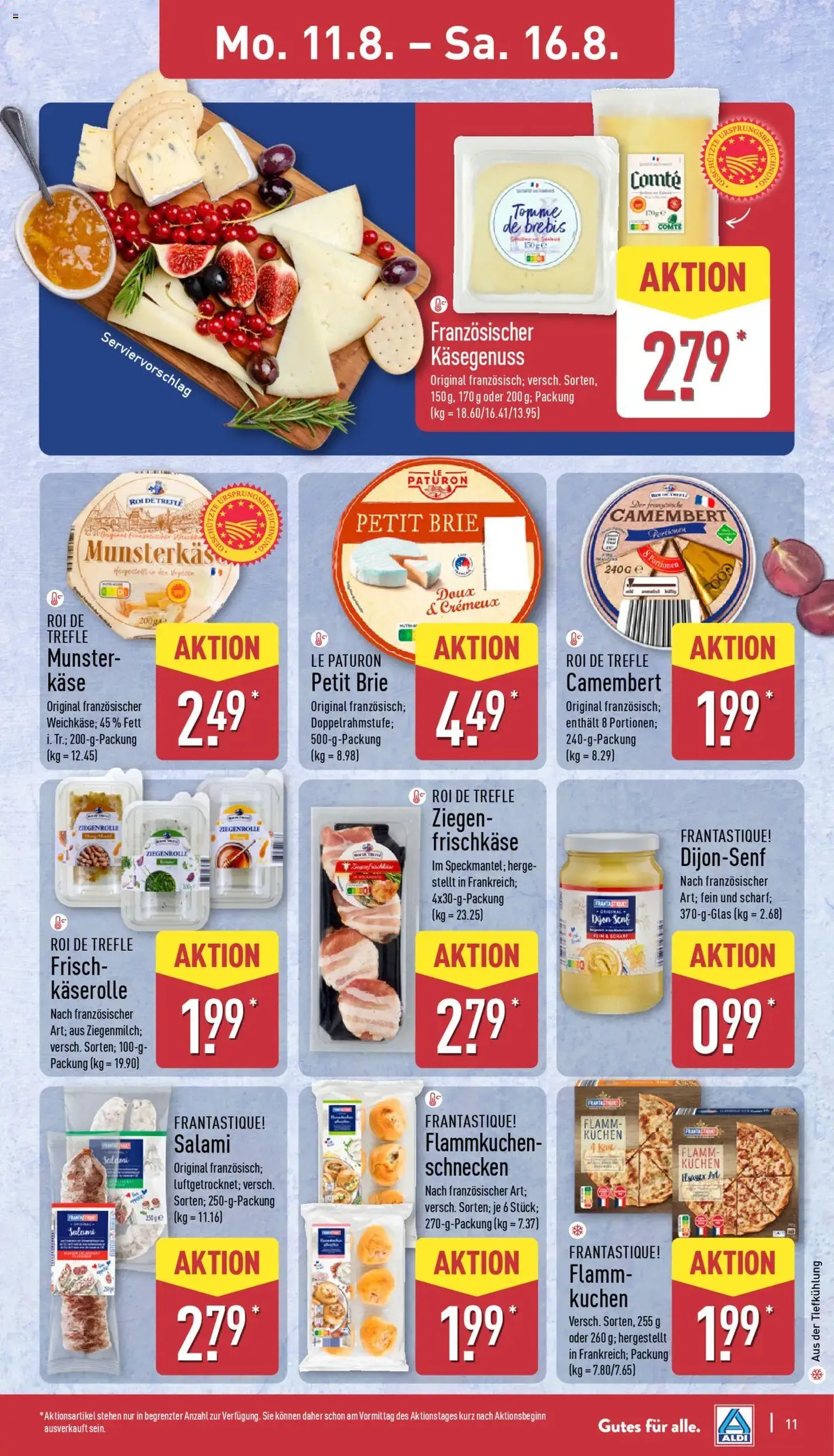 Aldi Prospekt - Gültiger Prospekt ab 11.08.2025, Seite 11 von insgesamt 43 Aldi Prospekt - Gültiger Prospekt ab 11.08.2025, Seite 11 von insgesamt 43