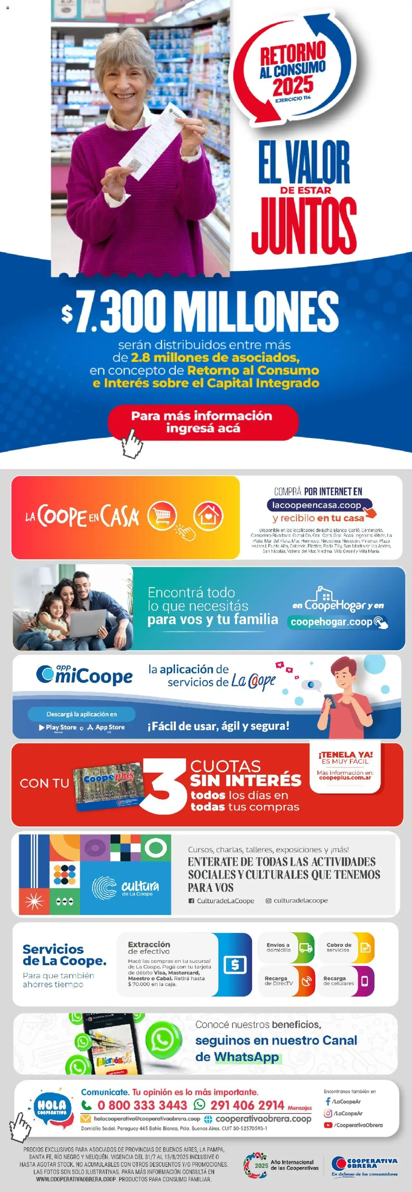 Cooperativa Obrera catálogo - folleto válido desde 31/07/2025 página 9 de 9
