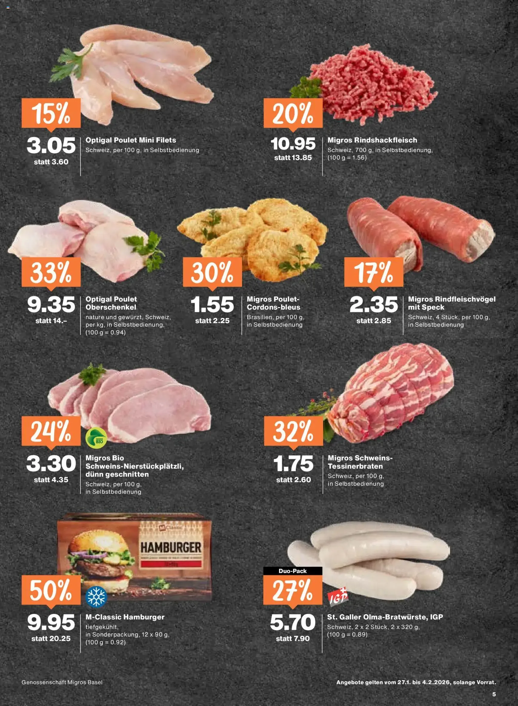 Migros Aktionen - Gültiger Prospekt ab 27.01.2026, Seite 5 von insgesamt 20