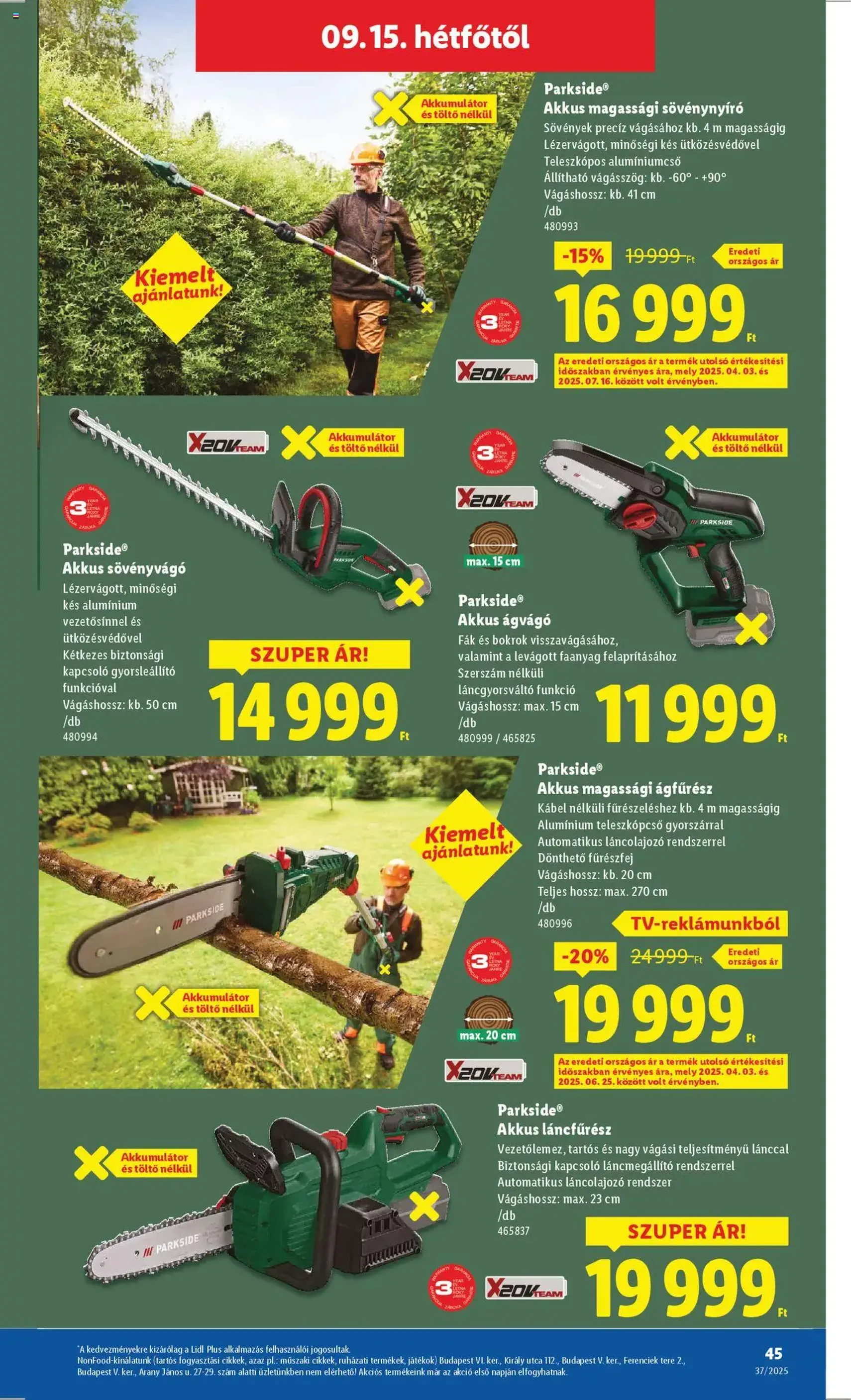 Lidl Akciós újság - 2025.09.11. érvényes szórólap 45 oldal 66 oldalból Lidl Akciós újság - 2025.09.11. érvényes szórólap 45 oldal 66 oldalból