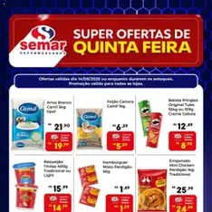 Semar Supermercado - Ofertas Super Quinta - pré-visualização do folheto, válido a partir de 14/08/2025