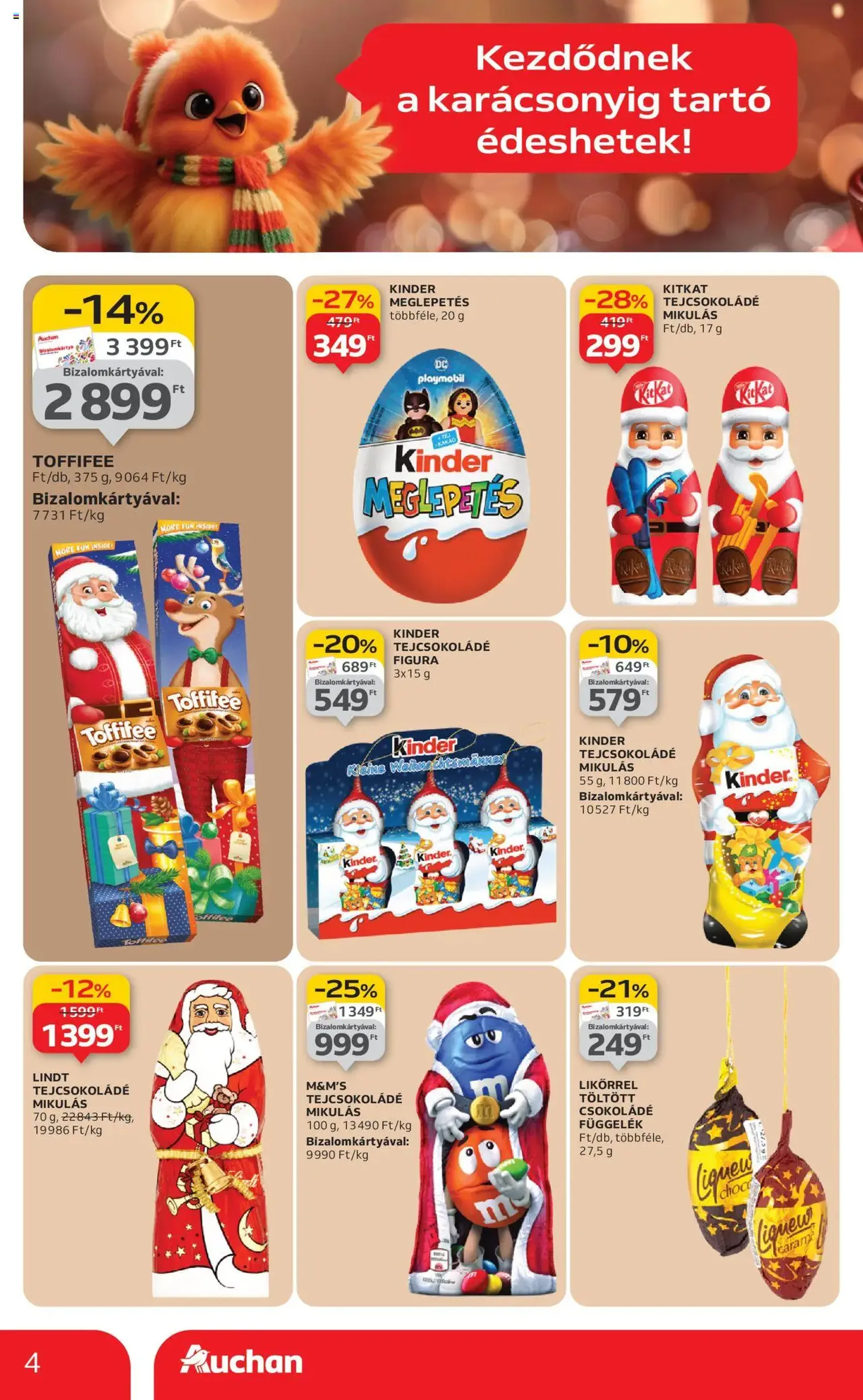 Auchan Akciós újság - 2025.10.24. érvényes szórólap 4 oldal 52 oldalból Auchan Akciós újság - 2025.10.24. érvényes szórólap 4 oldal 52 oldalból