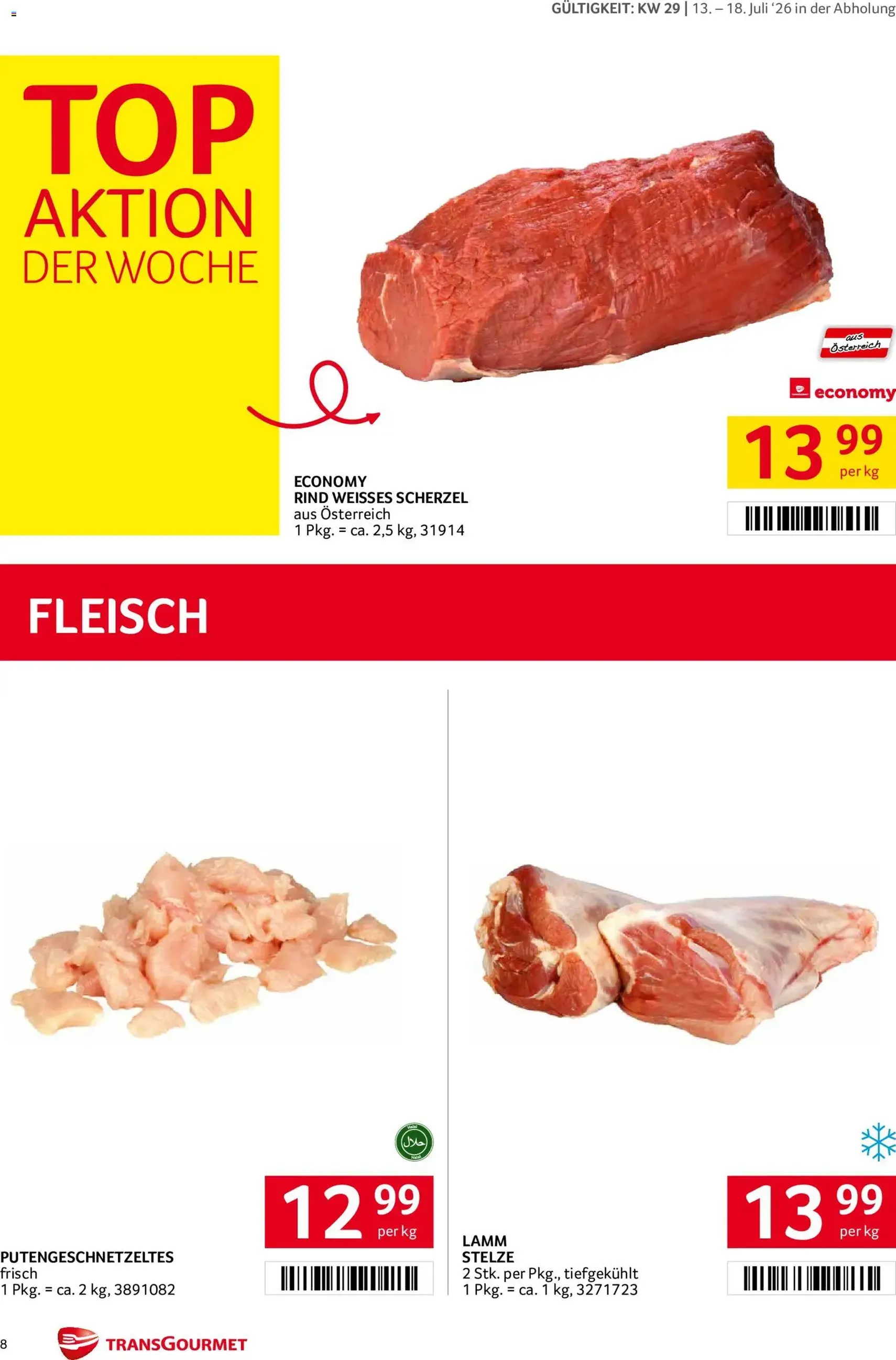 Transgourmet Flugblatt - Gültiger Prospekt ab 13.07.2026, Seite 8 von insgesamt 44