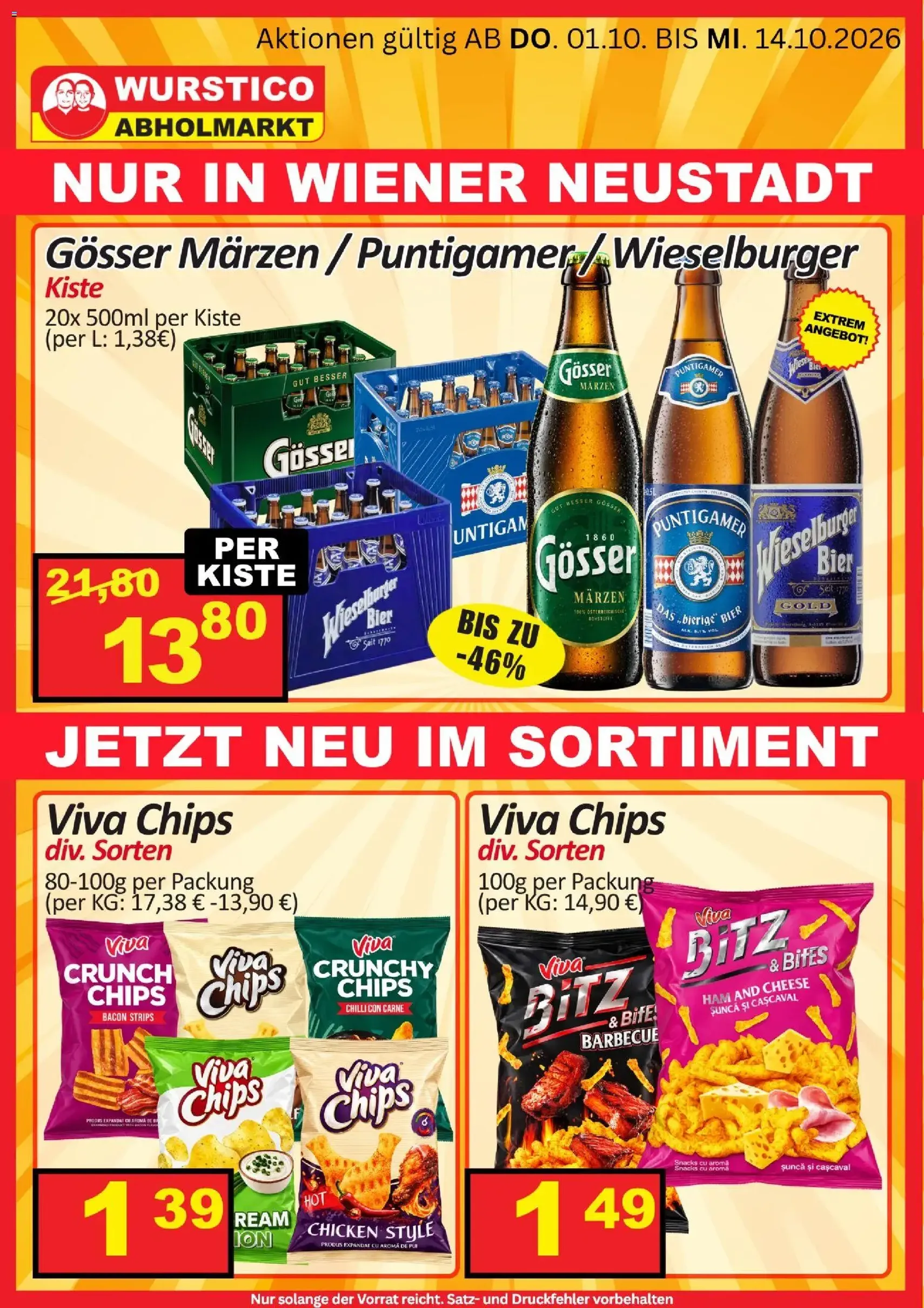 Wurstico Abholmarkt Flugblatt - Gültiger Prospekt ab 01.10.2026, Seite 3 von insgesamt 13