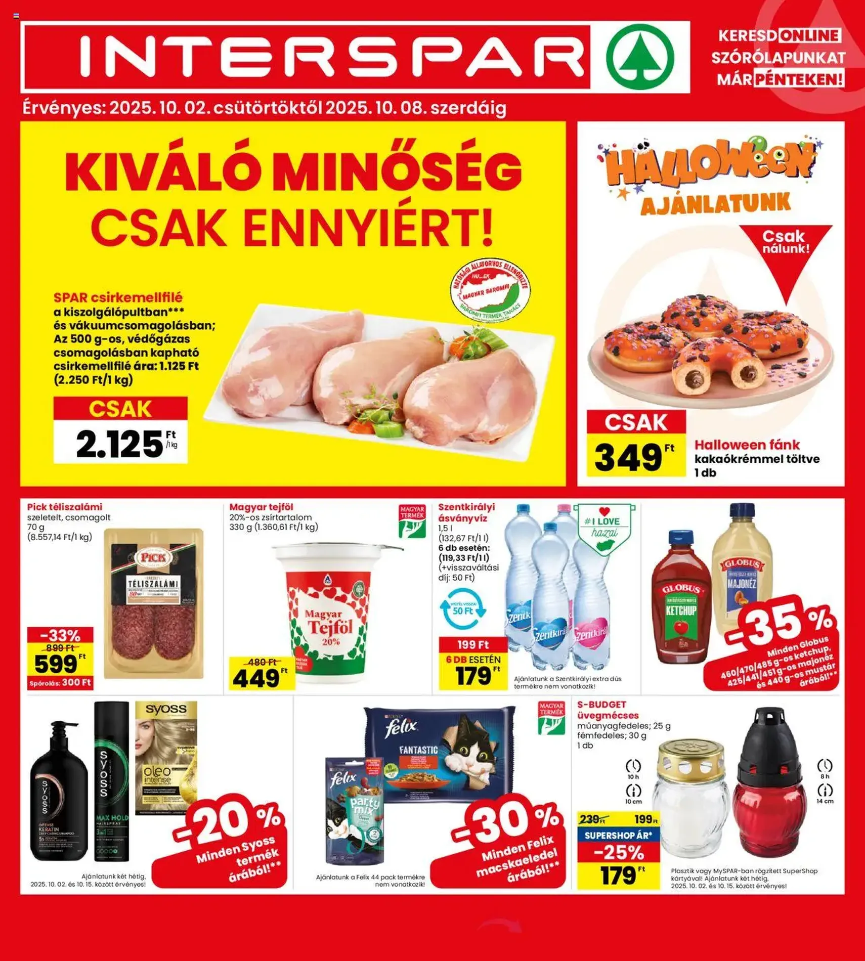 Interspar Akciós újság - 2025.10.02. érvényes szórólap 1 oldal 18 oldalból Interspar Akciós újság - 2025.10.02. érvényes szórólap 1 oldal 18 oldalból