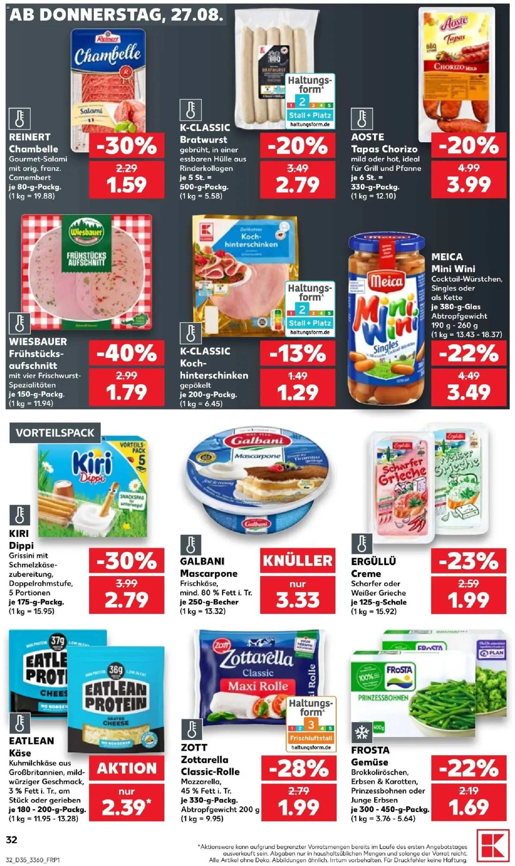 Kaufland Prospekt - Gültiger Prospekt ab 27.08.2026, Seite 32 von insgesamt 60