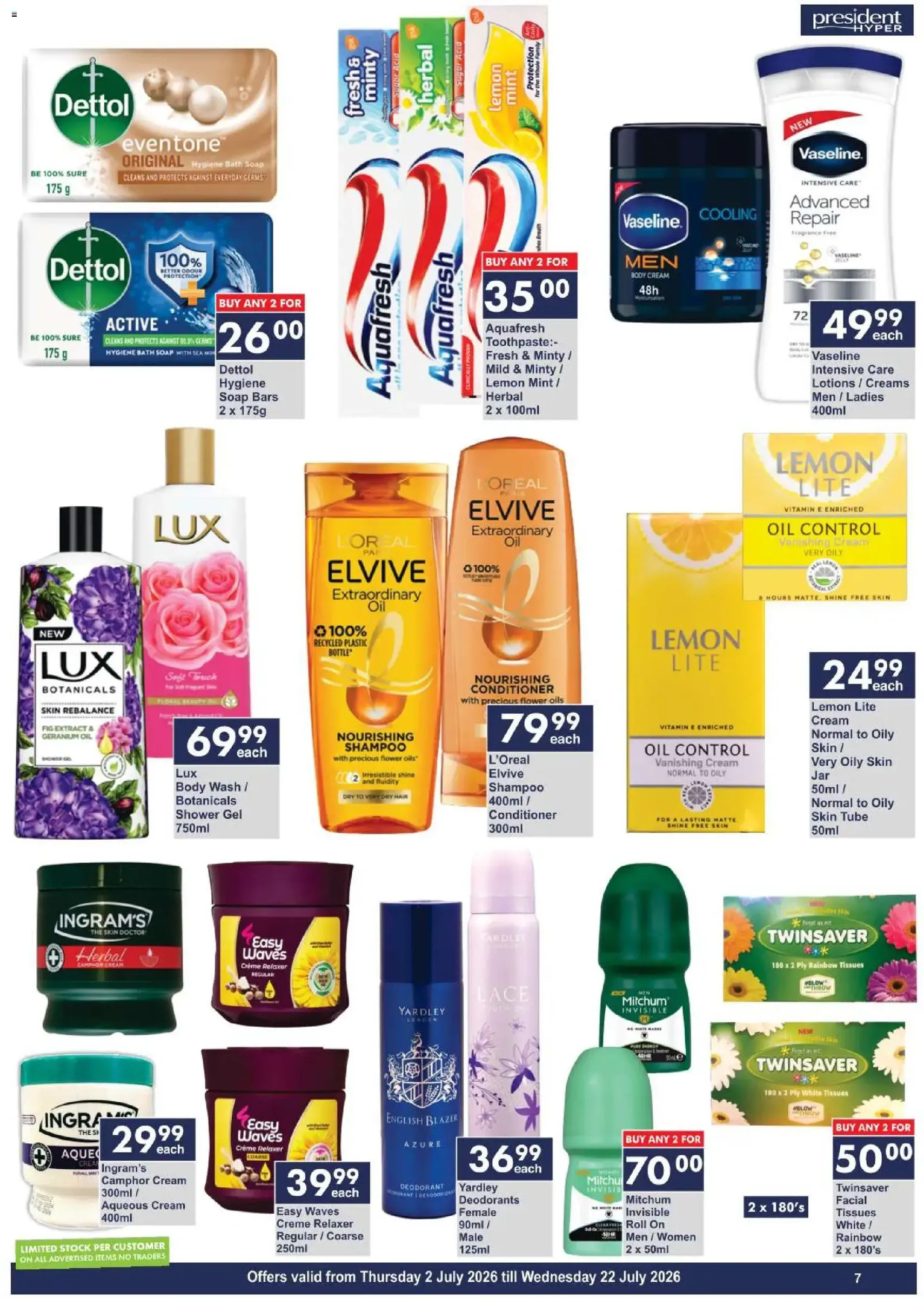 President Hyper Specials - valid flyer from 02/07/2026, page 7 of 9