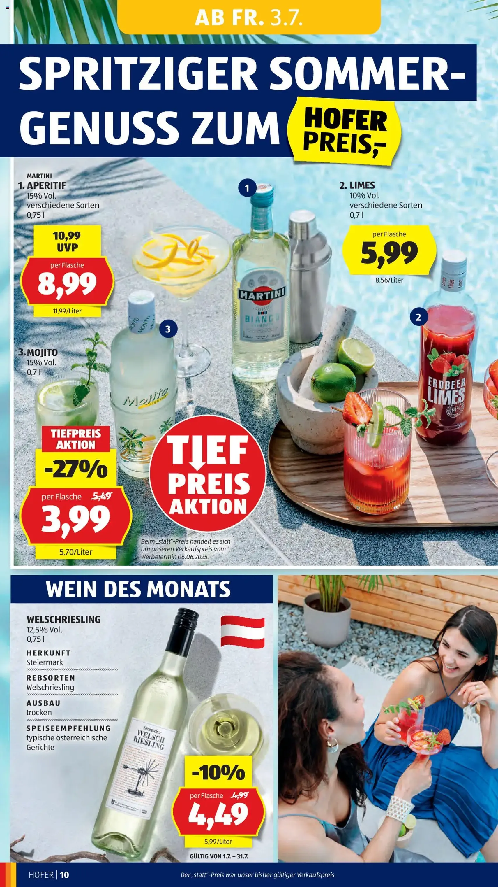 Hofer Flugblatt - Gültiger Prospekt ab 03.07.2026, Seite 14 von insgesamt 39