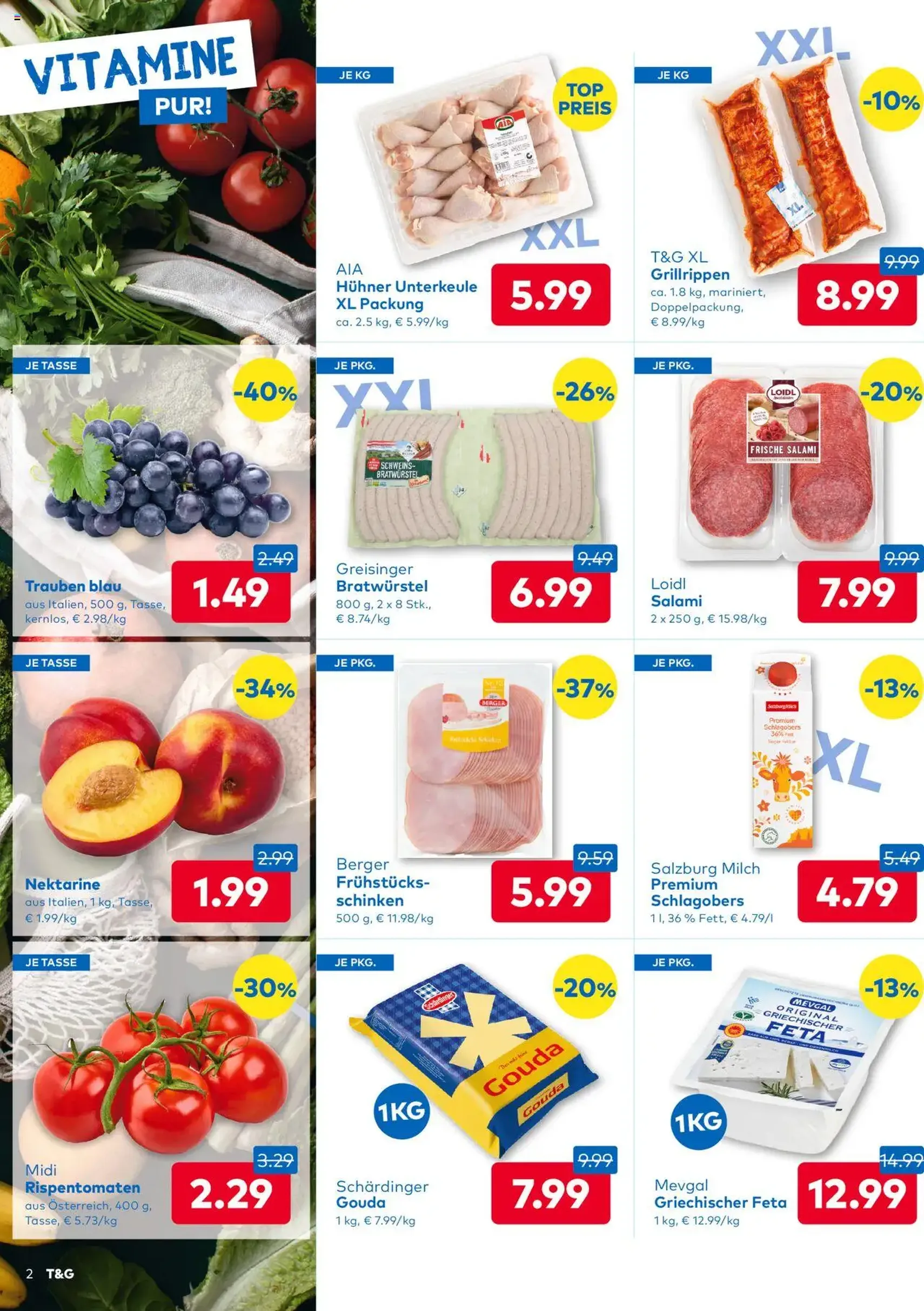 T&G Flugblatt - Gültiger Prospekt ab 13.08.2025, Seite 2 von insgesamt 8