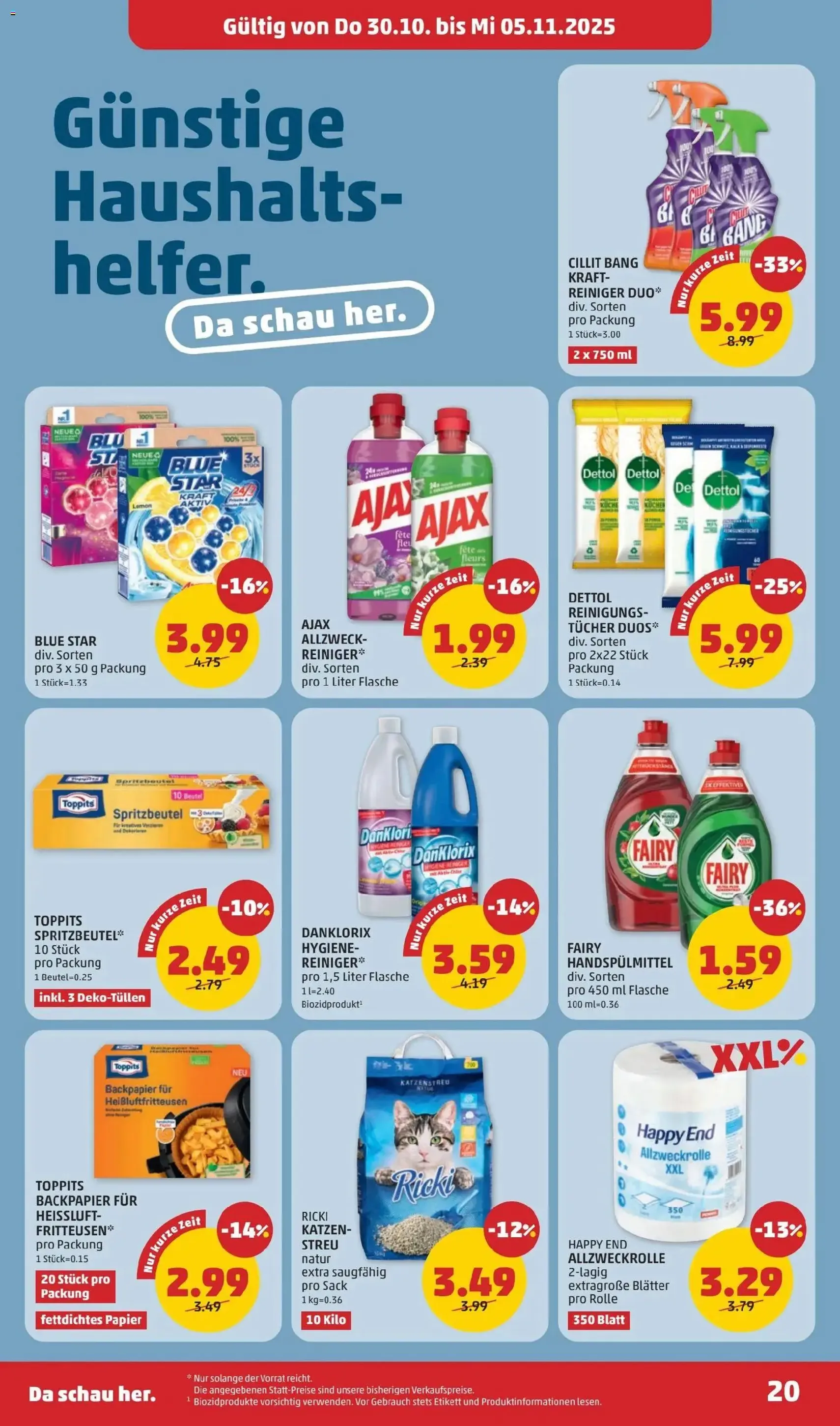 Penny Markt Flugblatt - Gültiger Prospekt ab 30.10.2025, Seite 20 von insgesamt 32 Penny Markt Flugblatt - Gültiger Prospekt ab 30.10.2025, Seite 20 von insgesamt 32