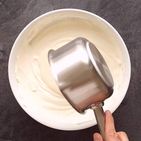 Epres torta zselatinnal és túróval - előkészítő lépés 1