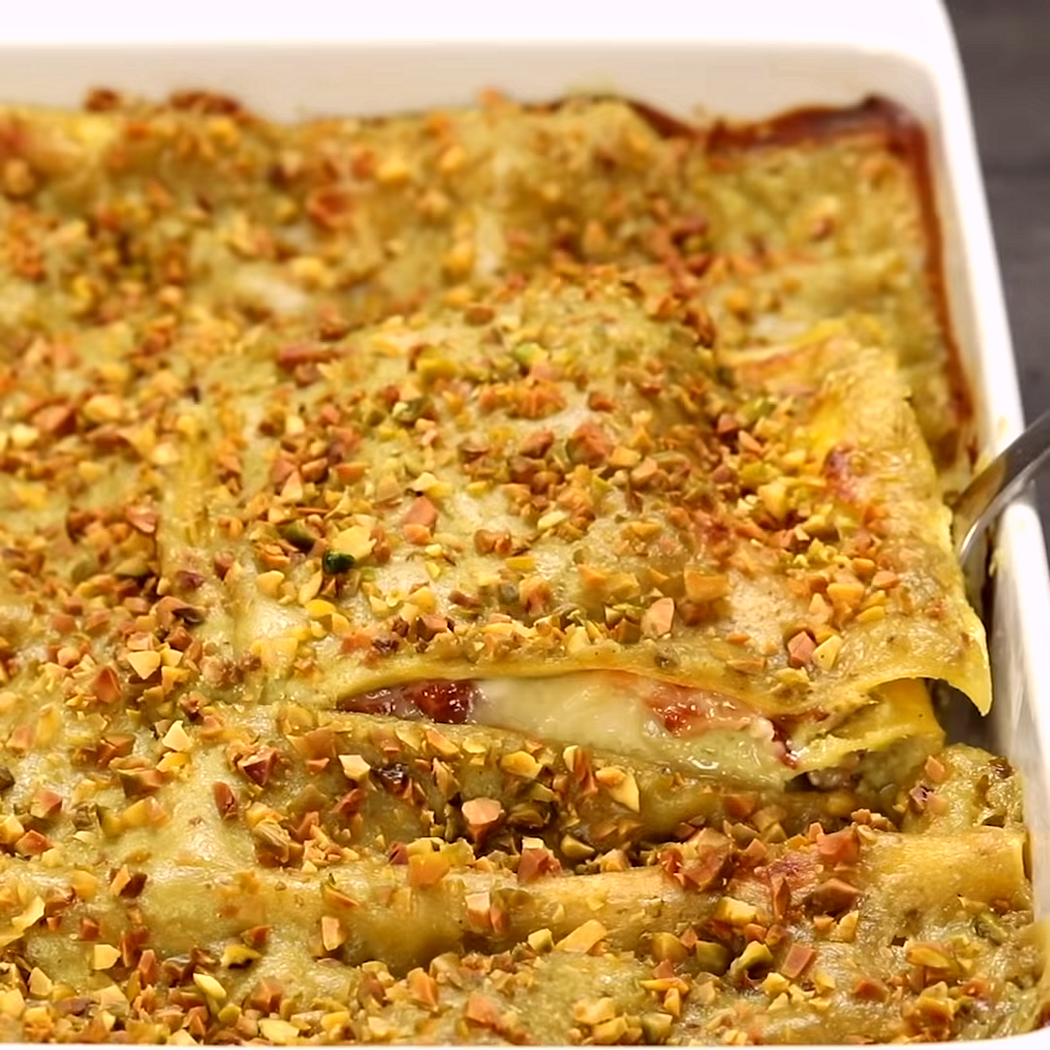 Lasagne al pistacchio