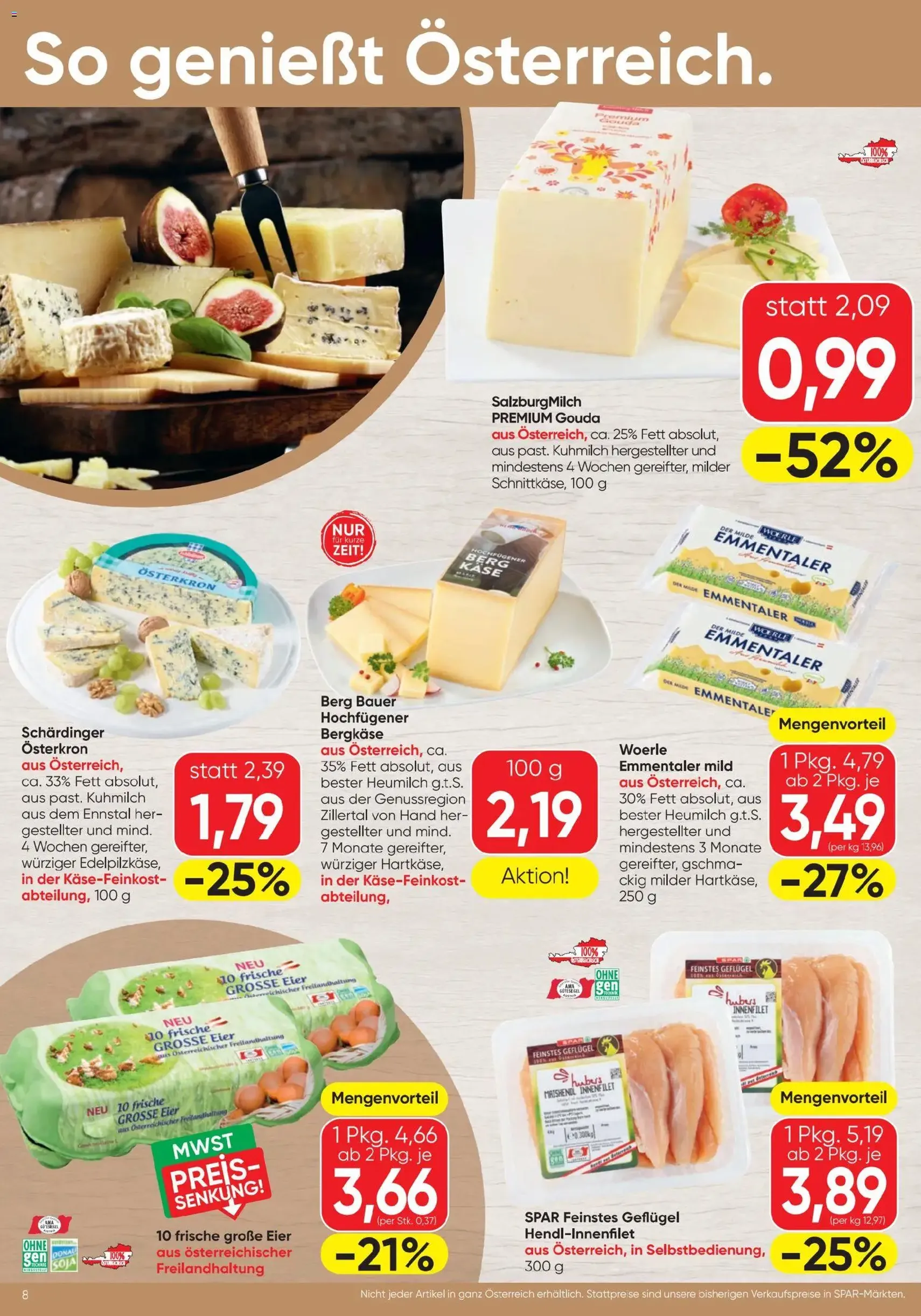 Spar - Flugblatt - Gültiger Prospekt ab 13.08.2026, Seite 8 von insgesamt 20