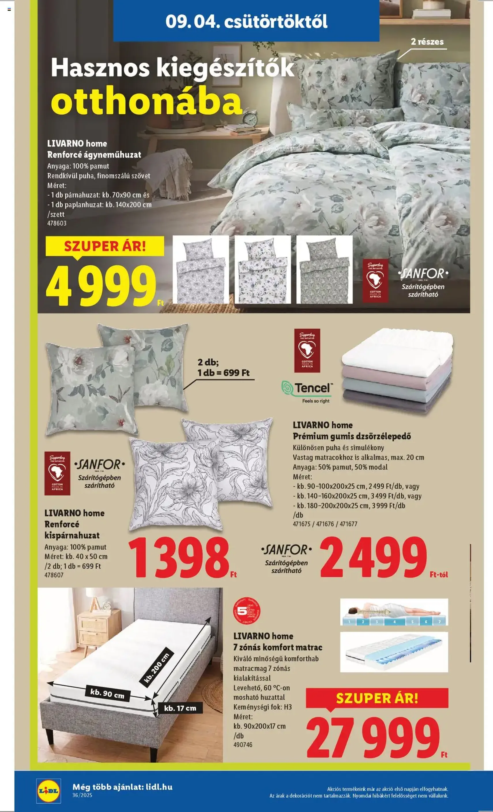 Lidl Akciós újság - 2025.09.04. érvényes szórólap 36 oldal 70 oldalból Lidl Akciós újság - 2025.09.04. érvényes szórólap 36 oldal 70 oldalból