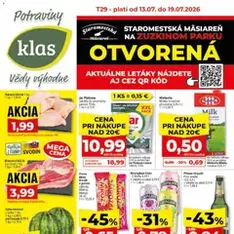 Klas leták - náhľad letáku platný od 13.07.2026