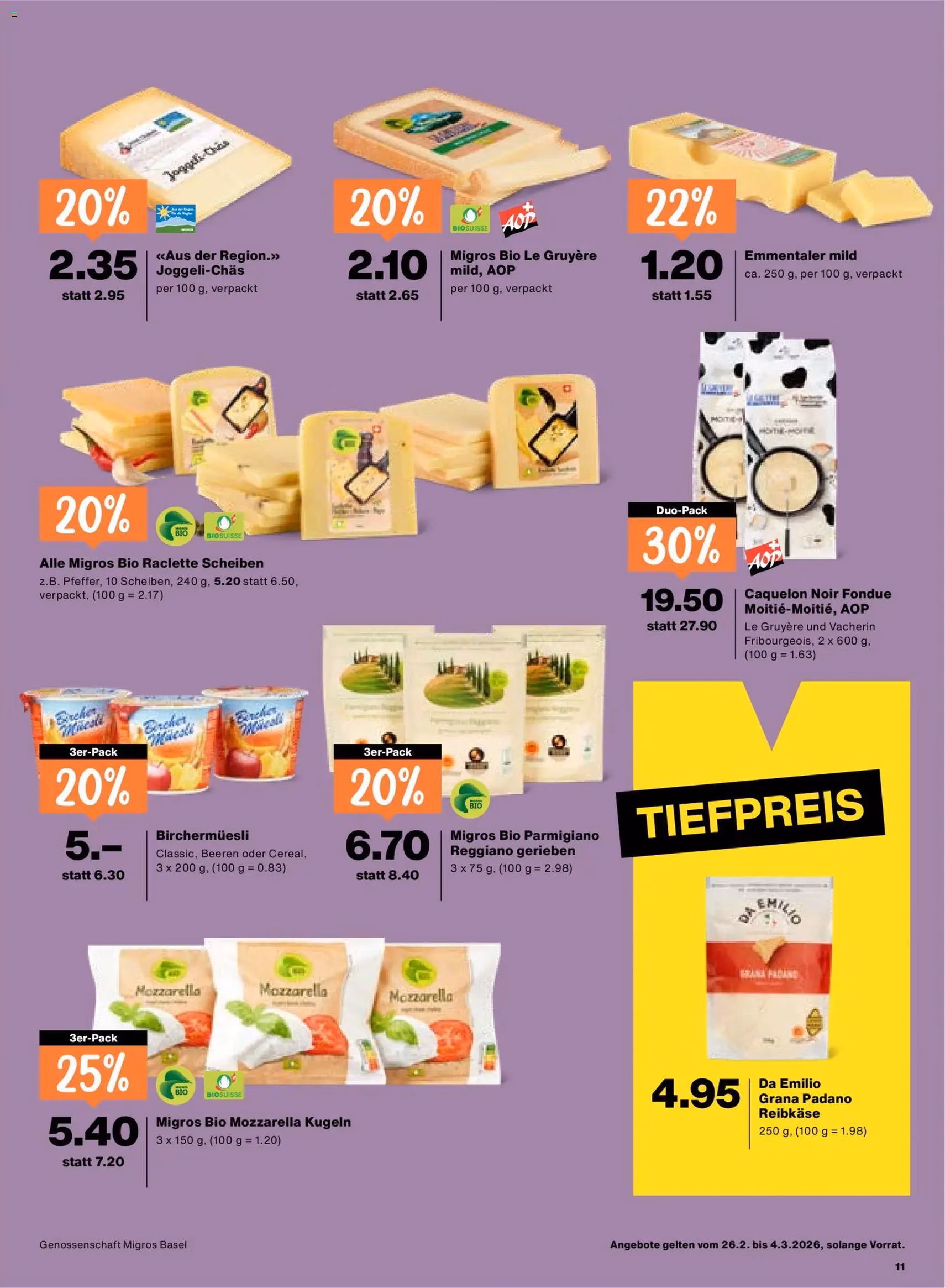 Migros Aktionen - Gültiger Prospekt ab 26.02.2026, Seite 11 von insgesamt 24