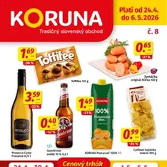 Koruna leták - náhľad letáku platný od 24.04.2026