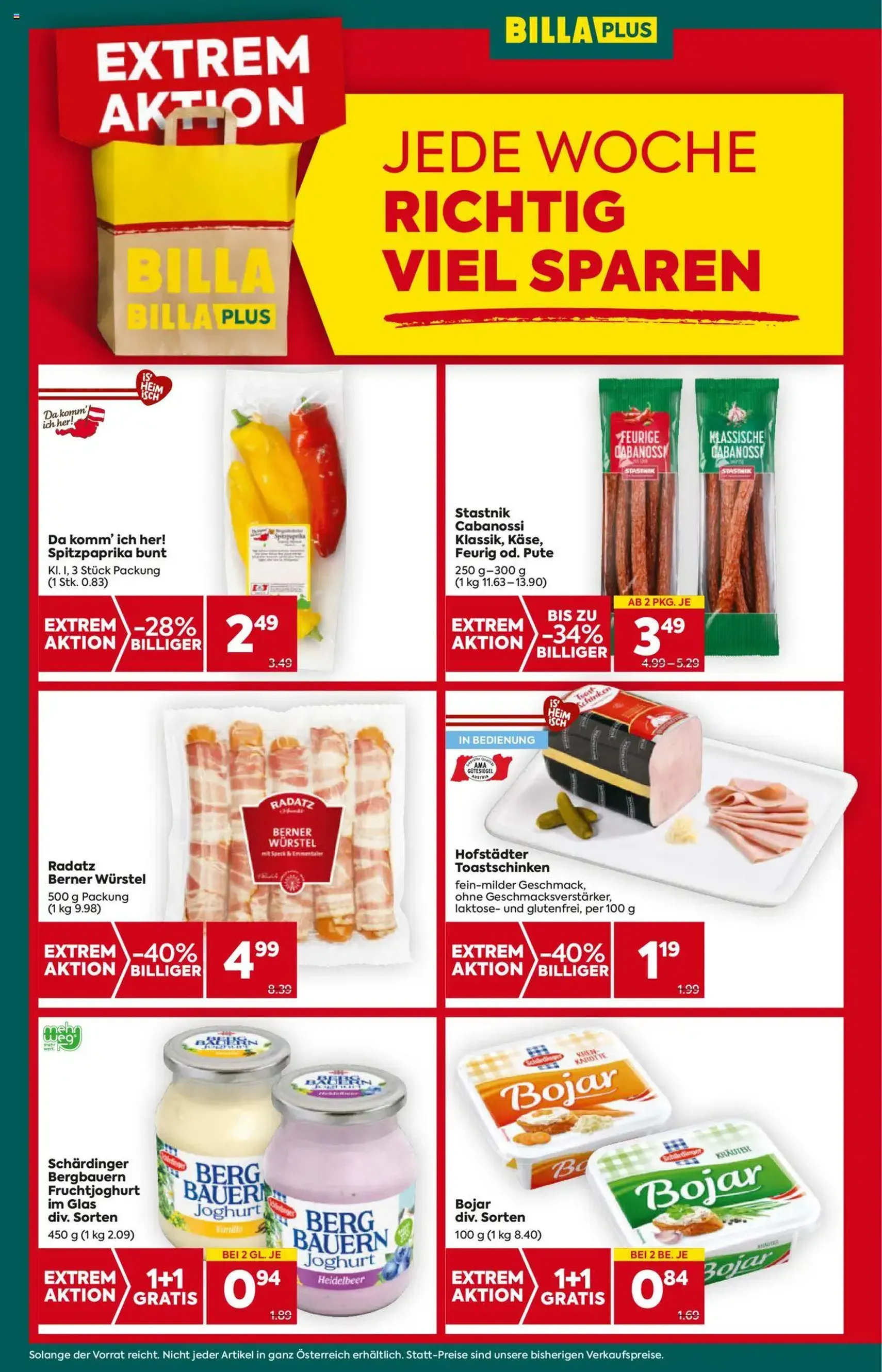 Billa Plus Flugblatt - Gültiger Prospekt ab 31.07.2025, Seite 4 von insgesamt 16 Billa Plus Flugblatt - Gültiger Prospekt ab 31.07.2025, Seite 4 von insgesamt 16