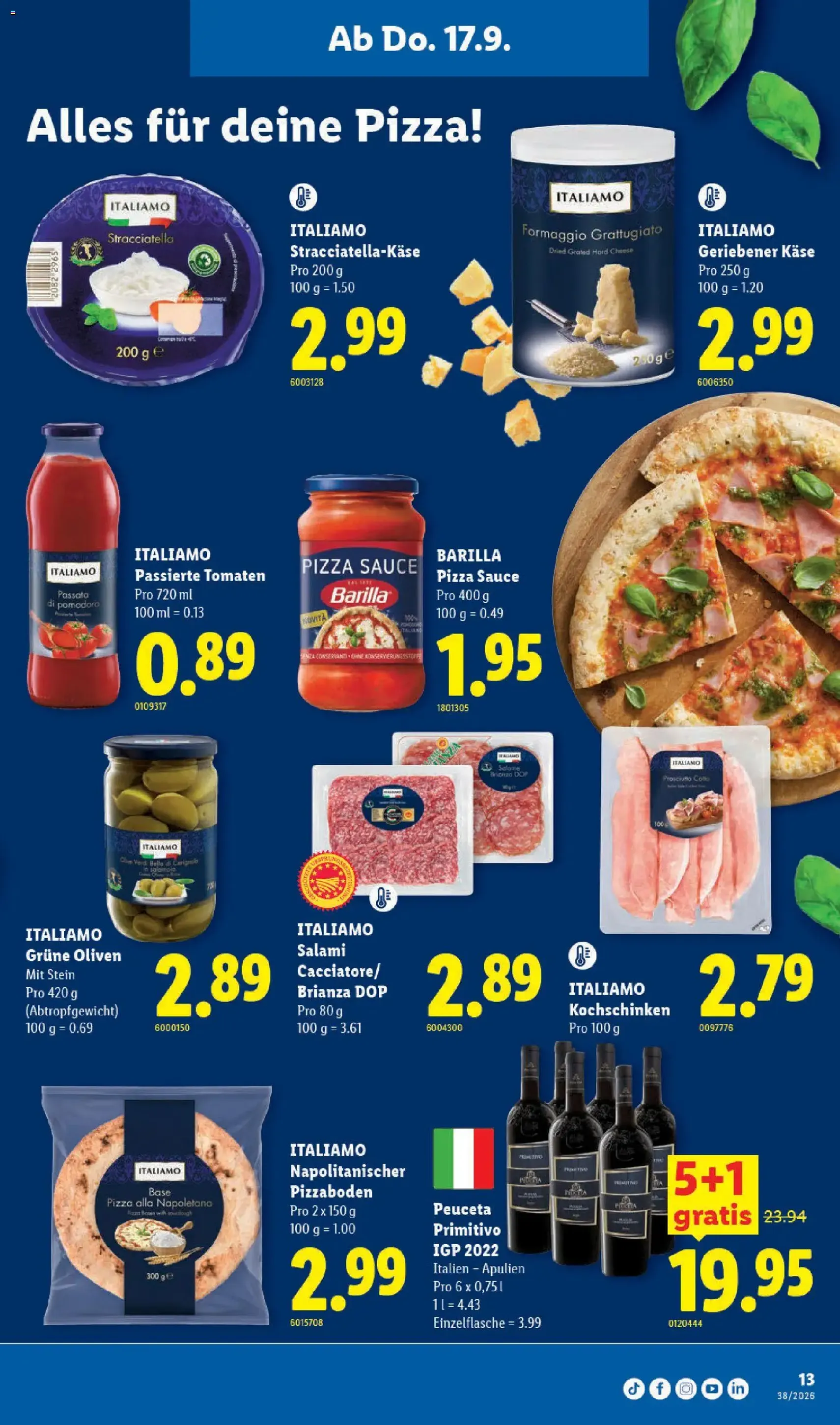 Lidl aktionen - Gültiger Prospekt ab 17.09.2026, Seite 13 von insgesamt 32