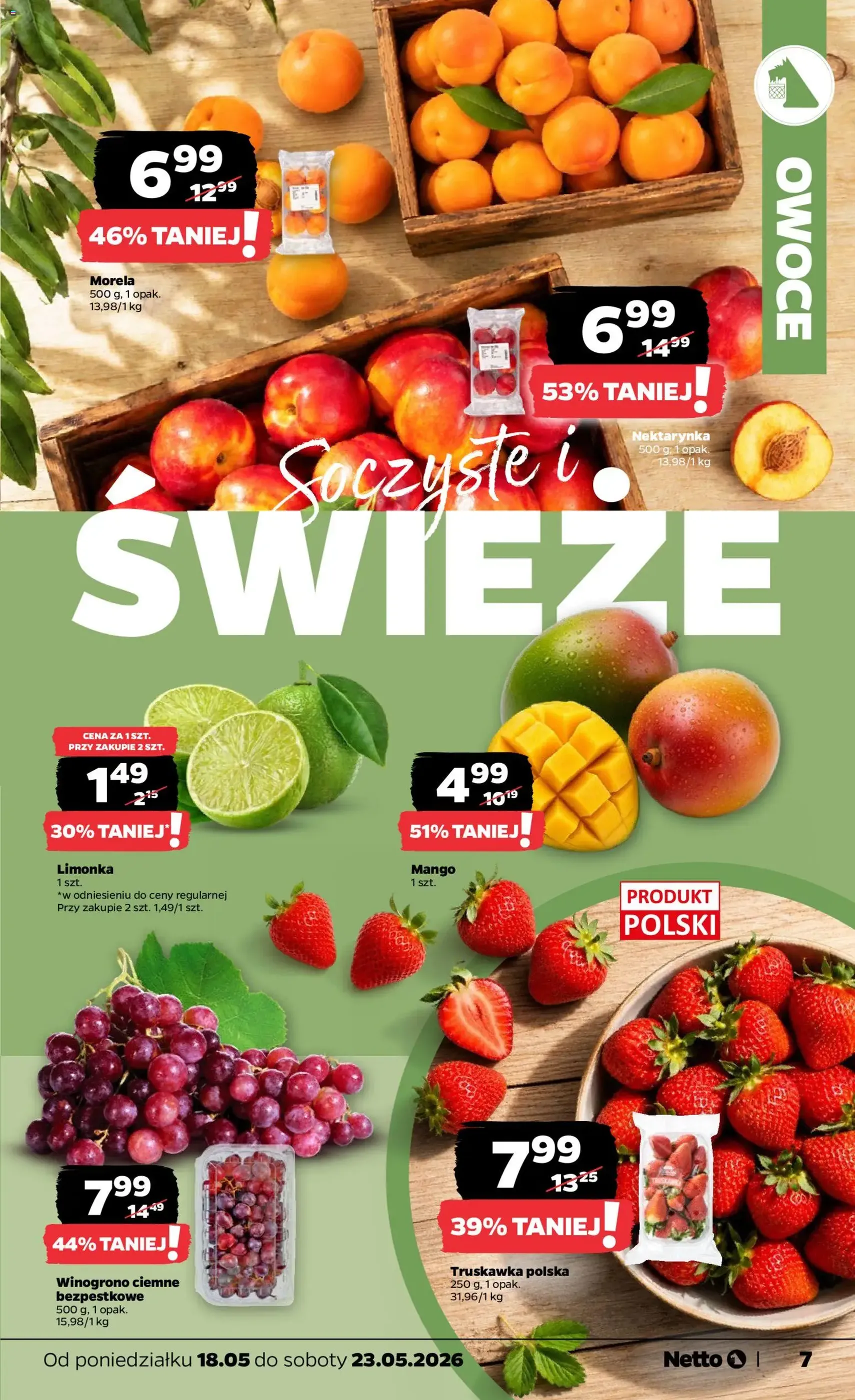 Netto gazetka od poniedziałku spożywcza - ważny gazetka od 18.05.2026 strona 7 z 38