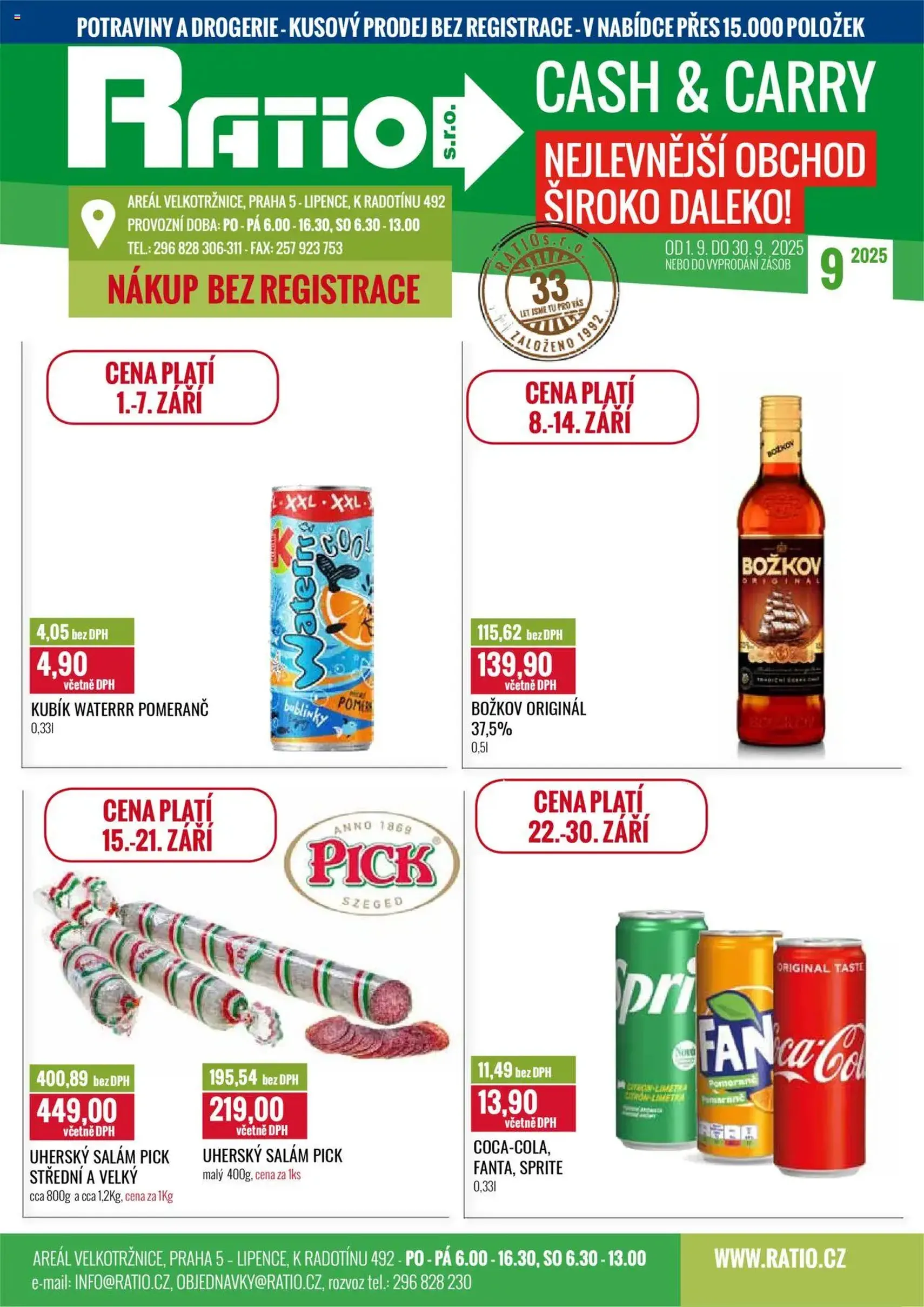 Ratio leták - platný leták od 01.09.2025 strana 1 z 76 Ratio leták - platný leták od 01.09.2025 strana 1 z 76