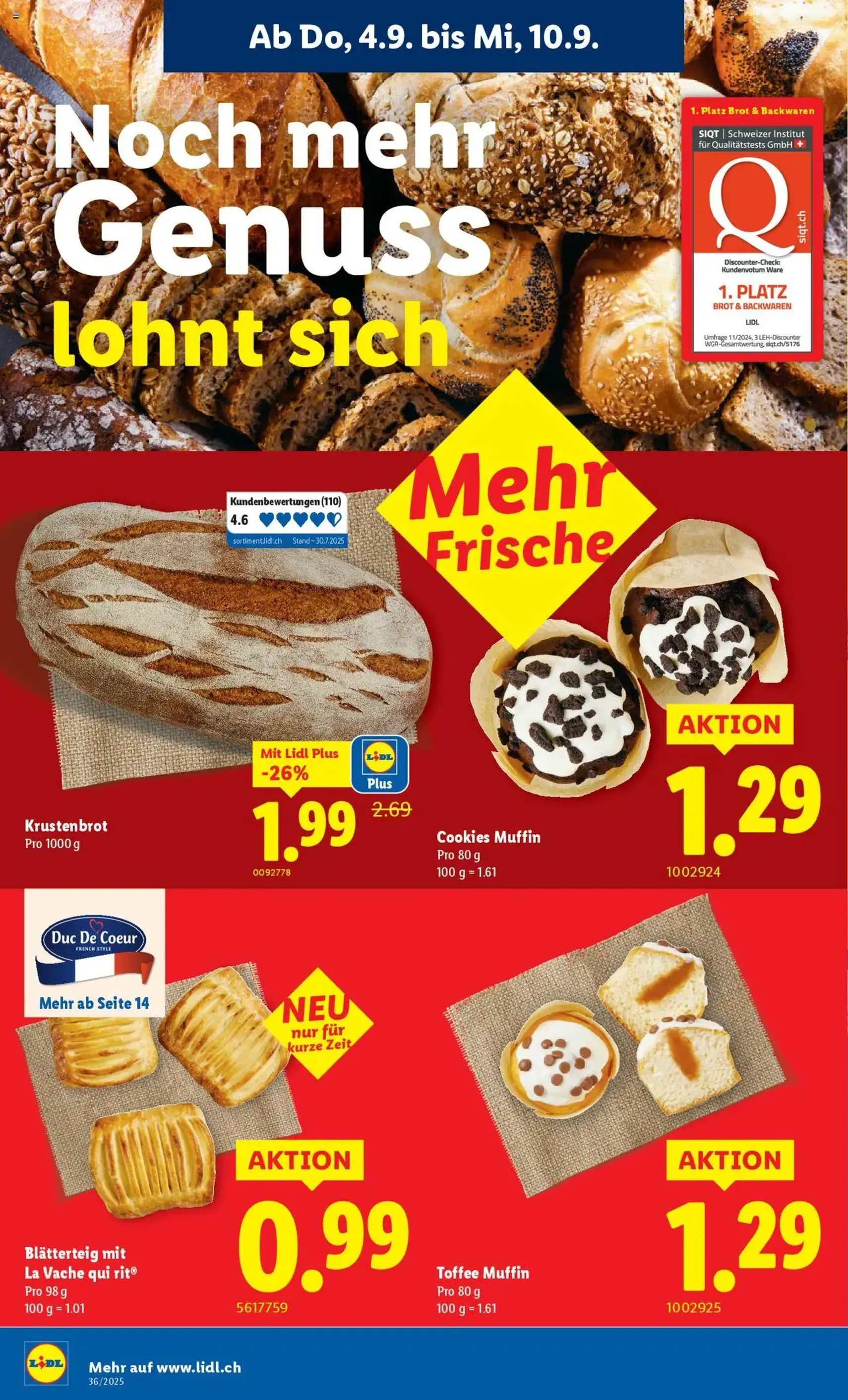 Lidl Aktionen - Gültiger Prospekt ab 04.09.2025, Seite 6 von insgesamt 34 Lidl Aktionen - Gültiger Prospekt ab 04.09.2025, Seite 6 von insgesamt 34