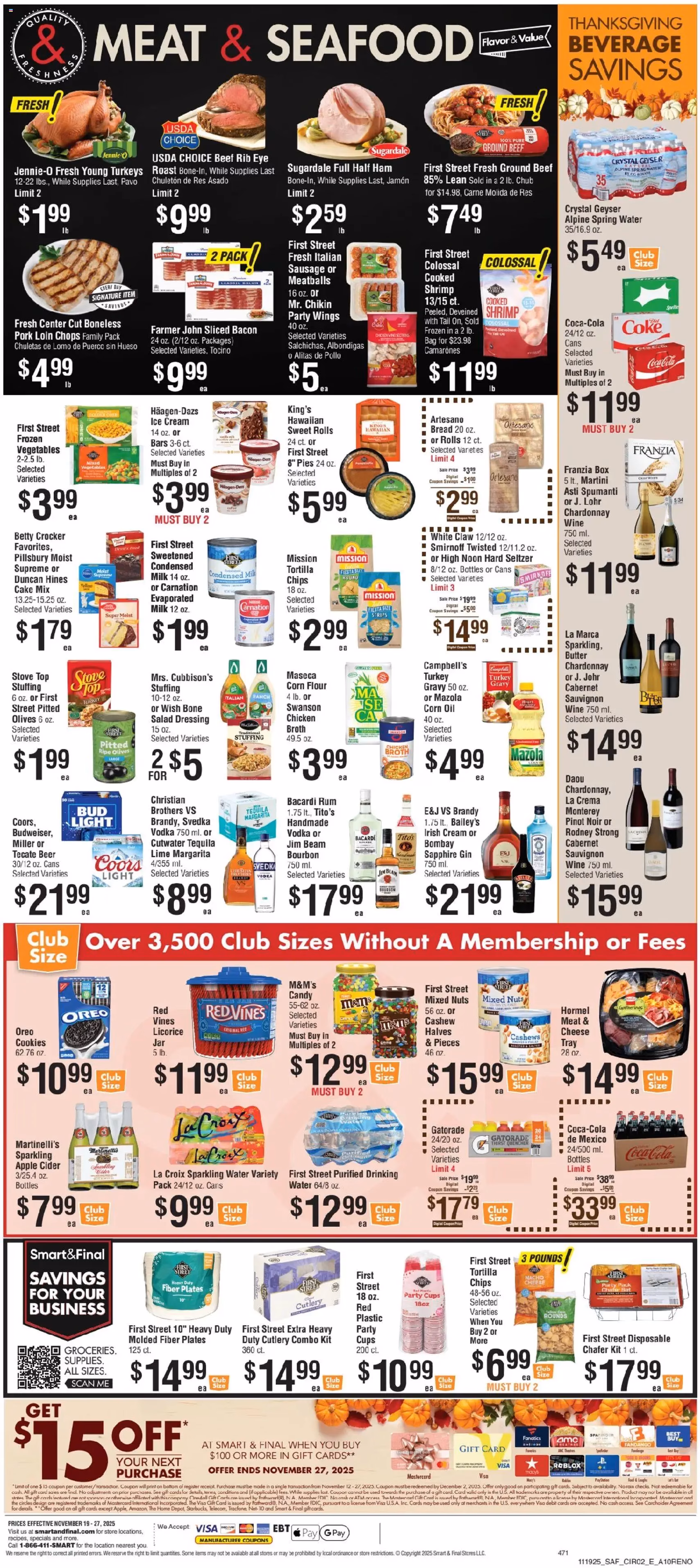 Smart & Final Weekly Ad - valid flyer from 11/19/2025, page 3 of 3