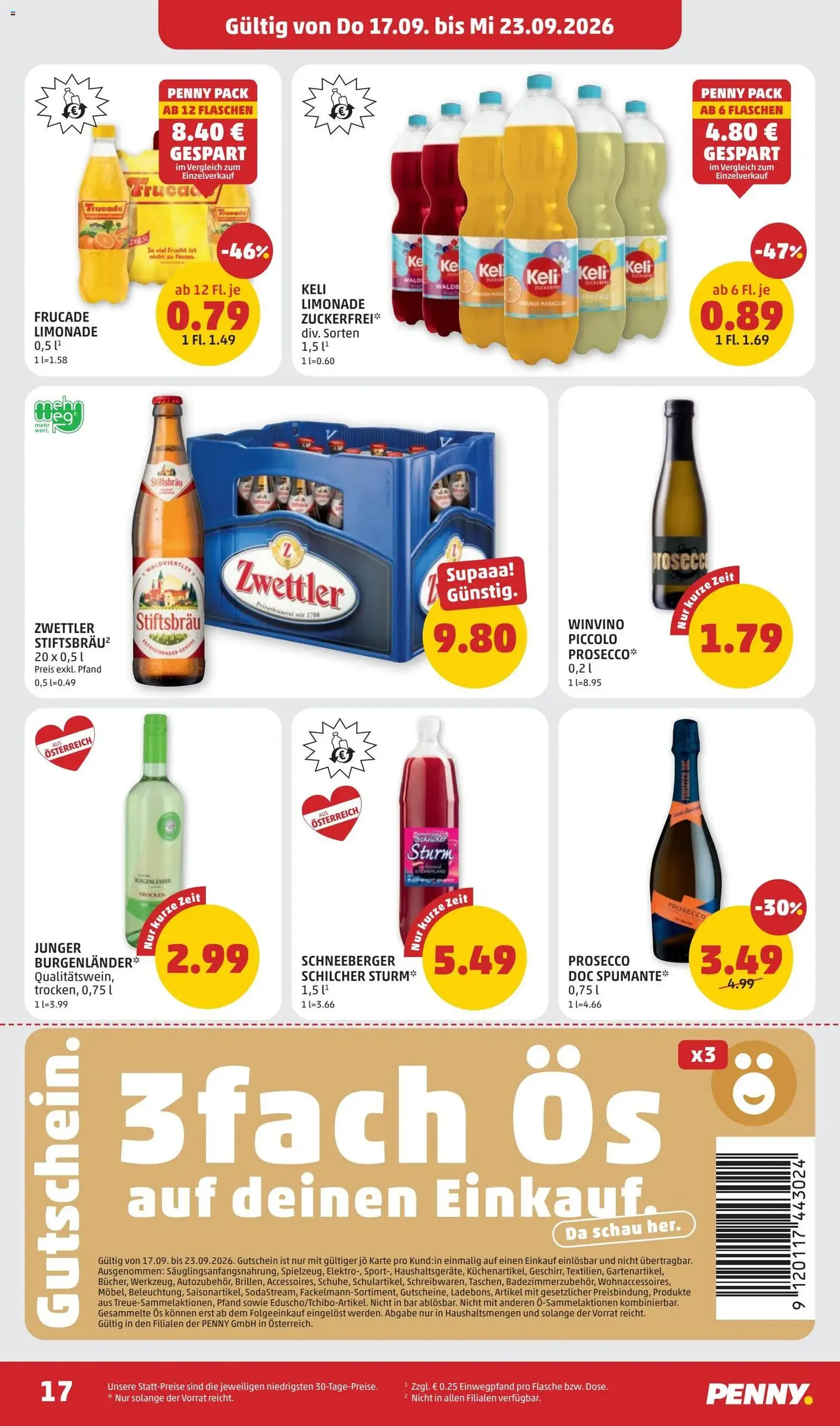 Penny Markt - Flugblatt - Gültiger Prospekt ab 17.09.2026, Seite 17 von insgesamt 28