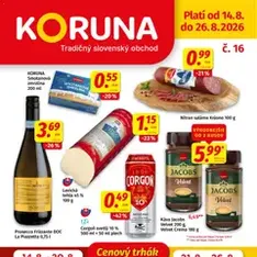Koruna leták - náhľad letáku platný od 14.08.2026