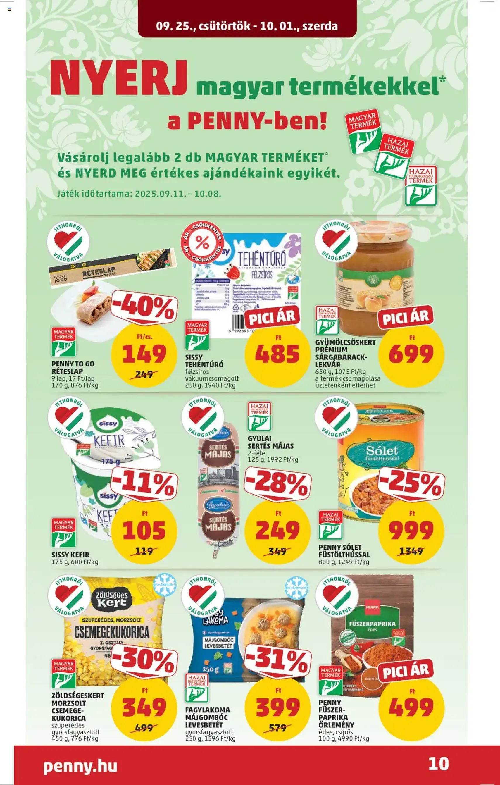 PENNY Akciós újság - 2025.09.25. érvényes szórólap 12 oldal 37 oldalból