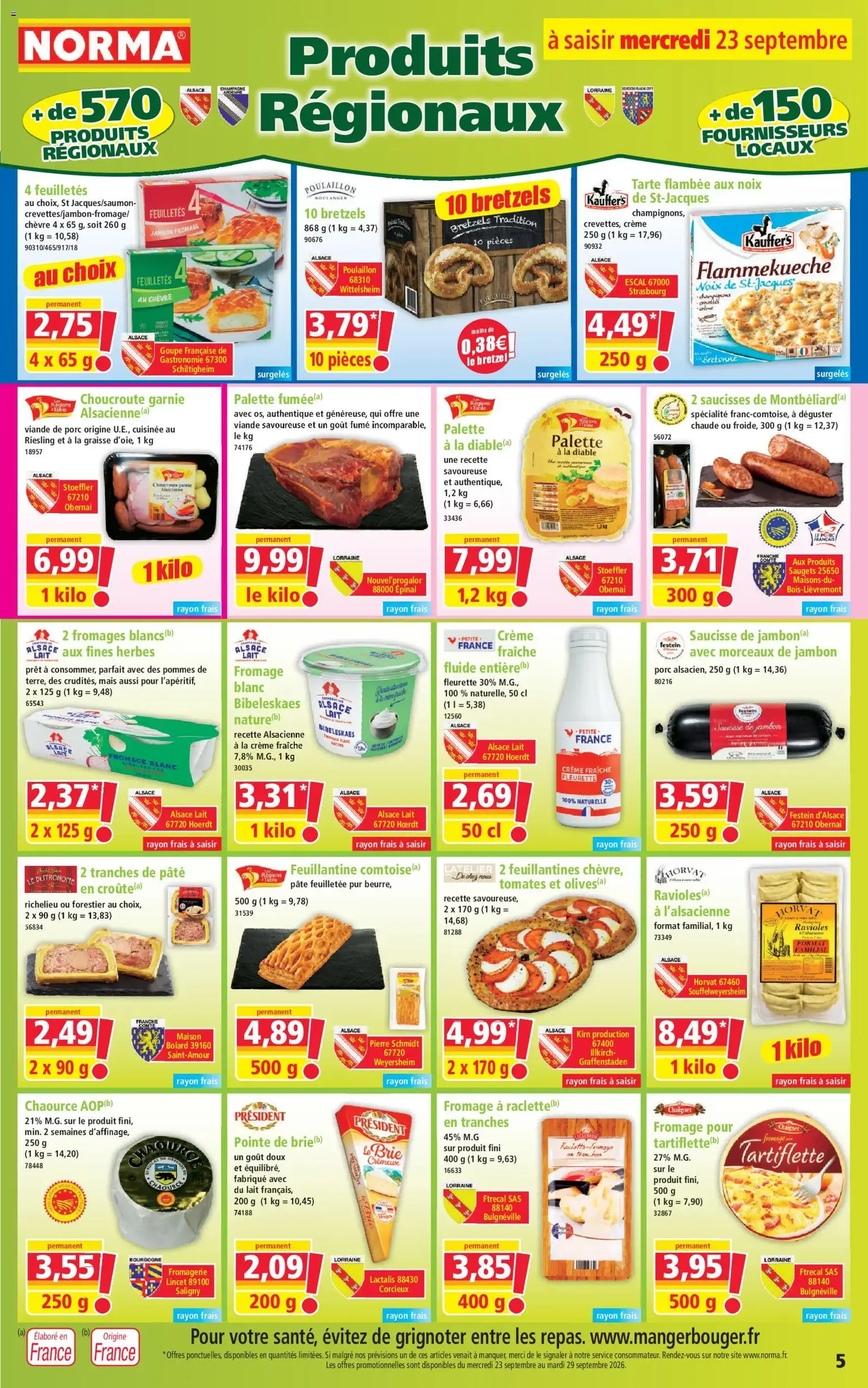 Norma catalogue - brochure valable à partir du 23/09/2026, page 5 sur 14