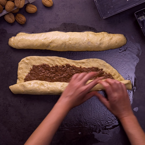 Cozonac pufos - procedimento 1