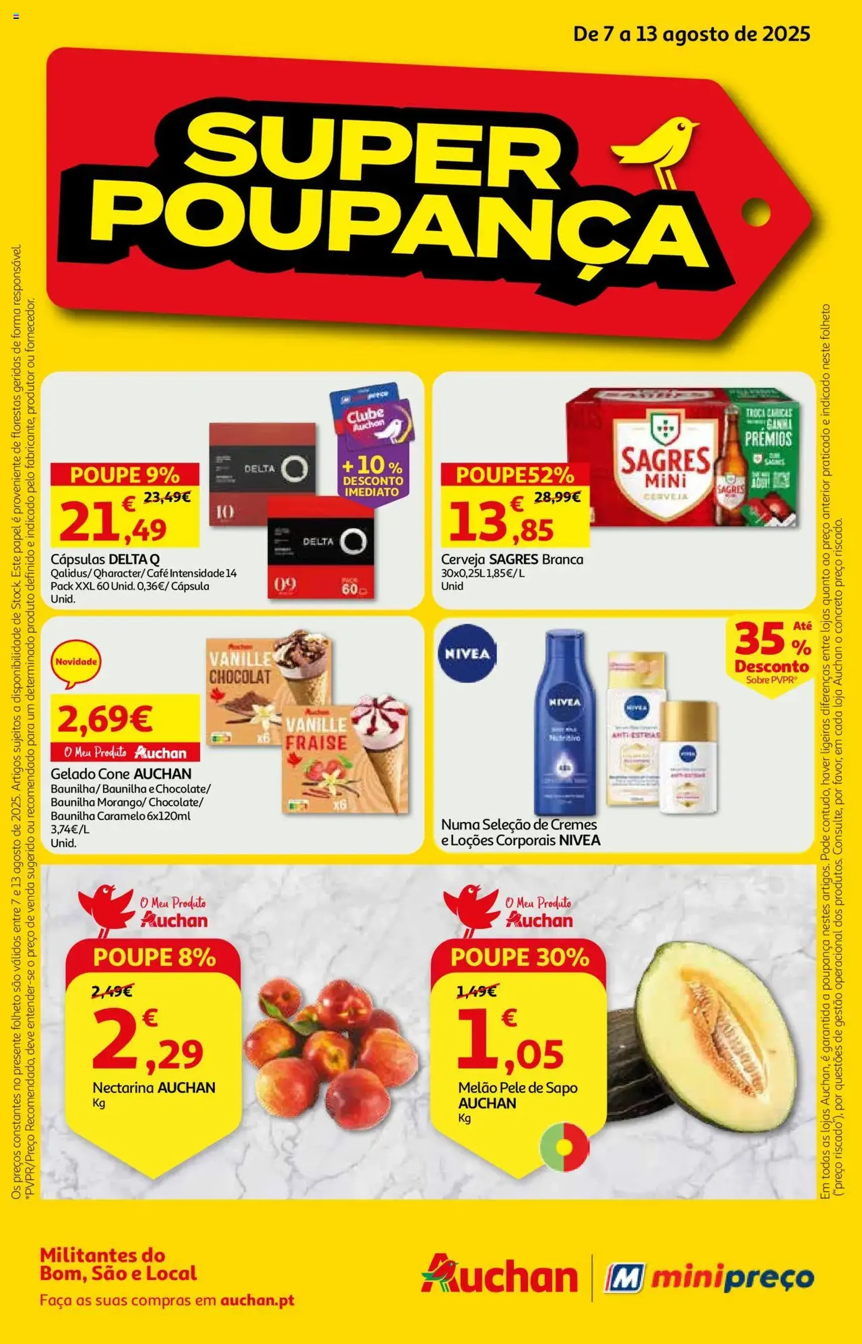 Auchan folheto - folheto válido a partir de 07/08/2025 página 1 de 16 Auchan folheto - folheto válido a partir de 07/08/2025 página 1 de 16