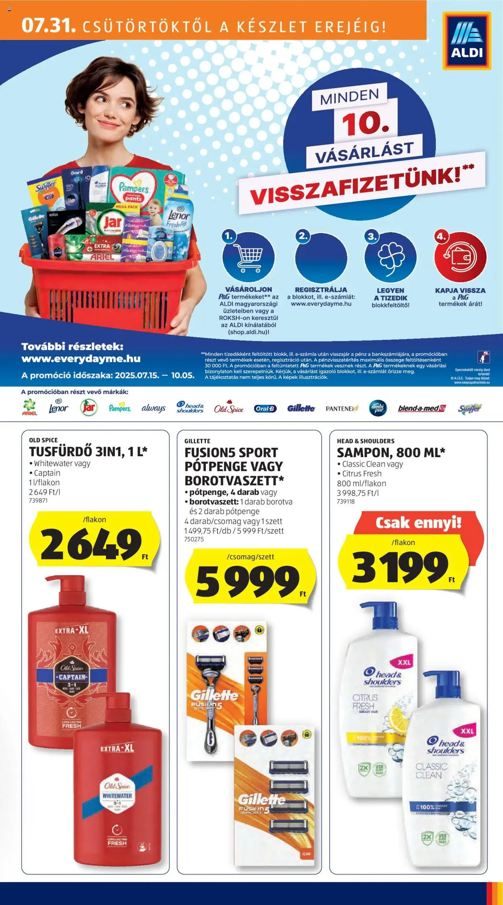 Aldi Akciós újság - 2025.07.31. érvényes szórólap 25 oldal 54 oldalból Aldi Akciós újság - 2025.07.31. érvényes szórólap 25 oldal 54 oldalból