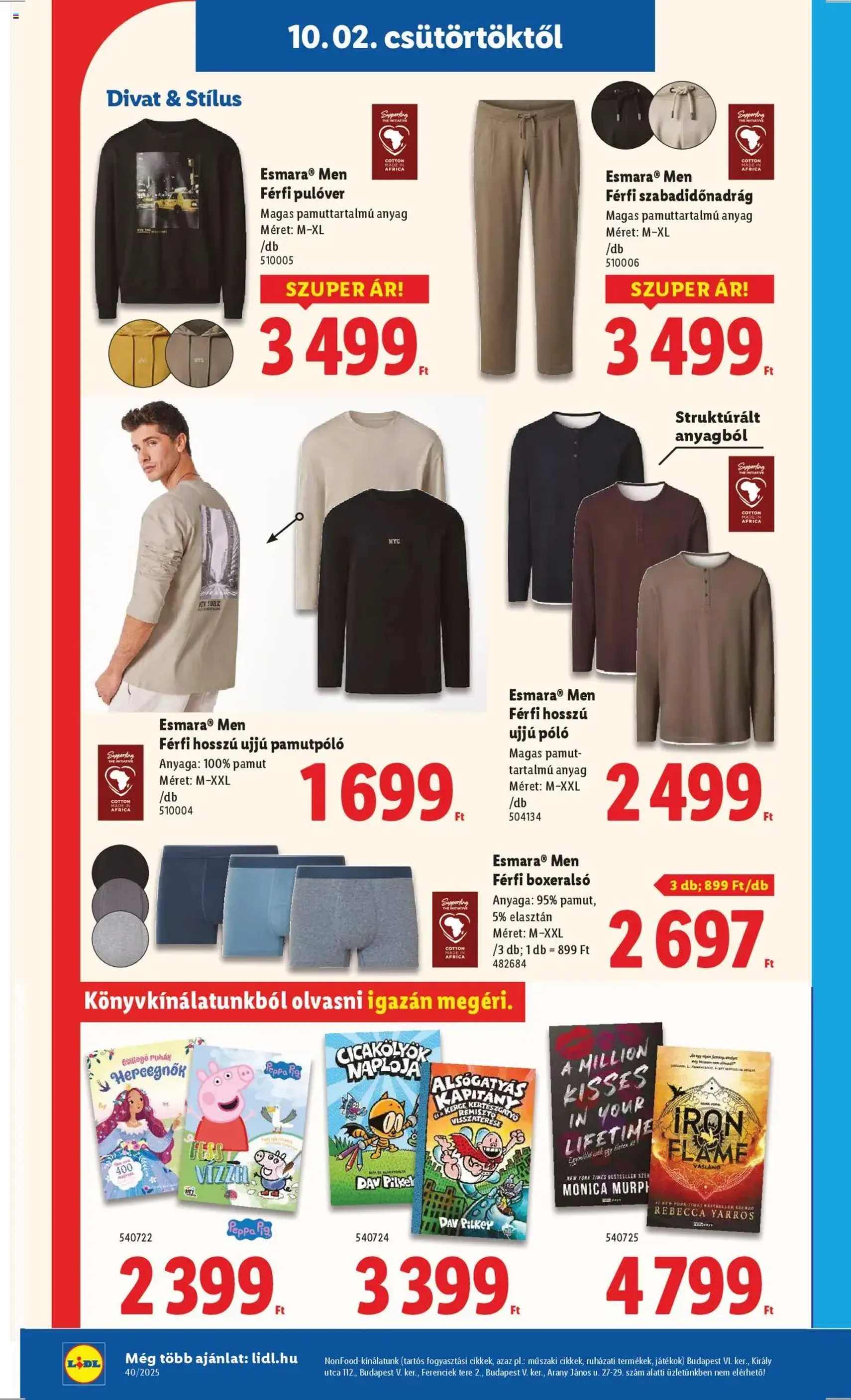 Lidl Akciós újság - 2025.10.02. érvényes szórólap 40 oldal 76 oldalból Lidl Akciós újság - 2025.10.02. érvényes szórólap 40 oldal 76 oldalból