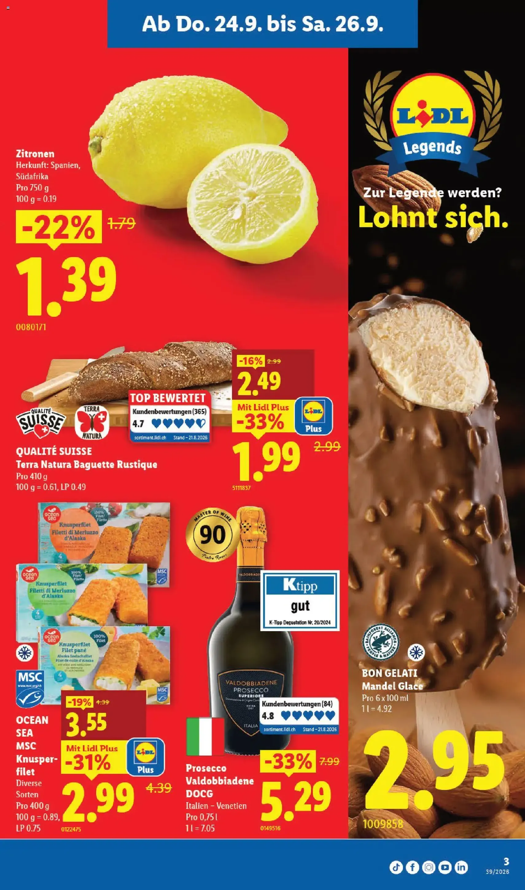 Lidl aktionen - Gültiger Prospekt ab 24.09.2026, Seite 3 von insgesamt 32