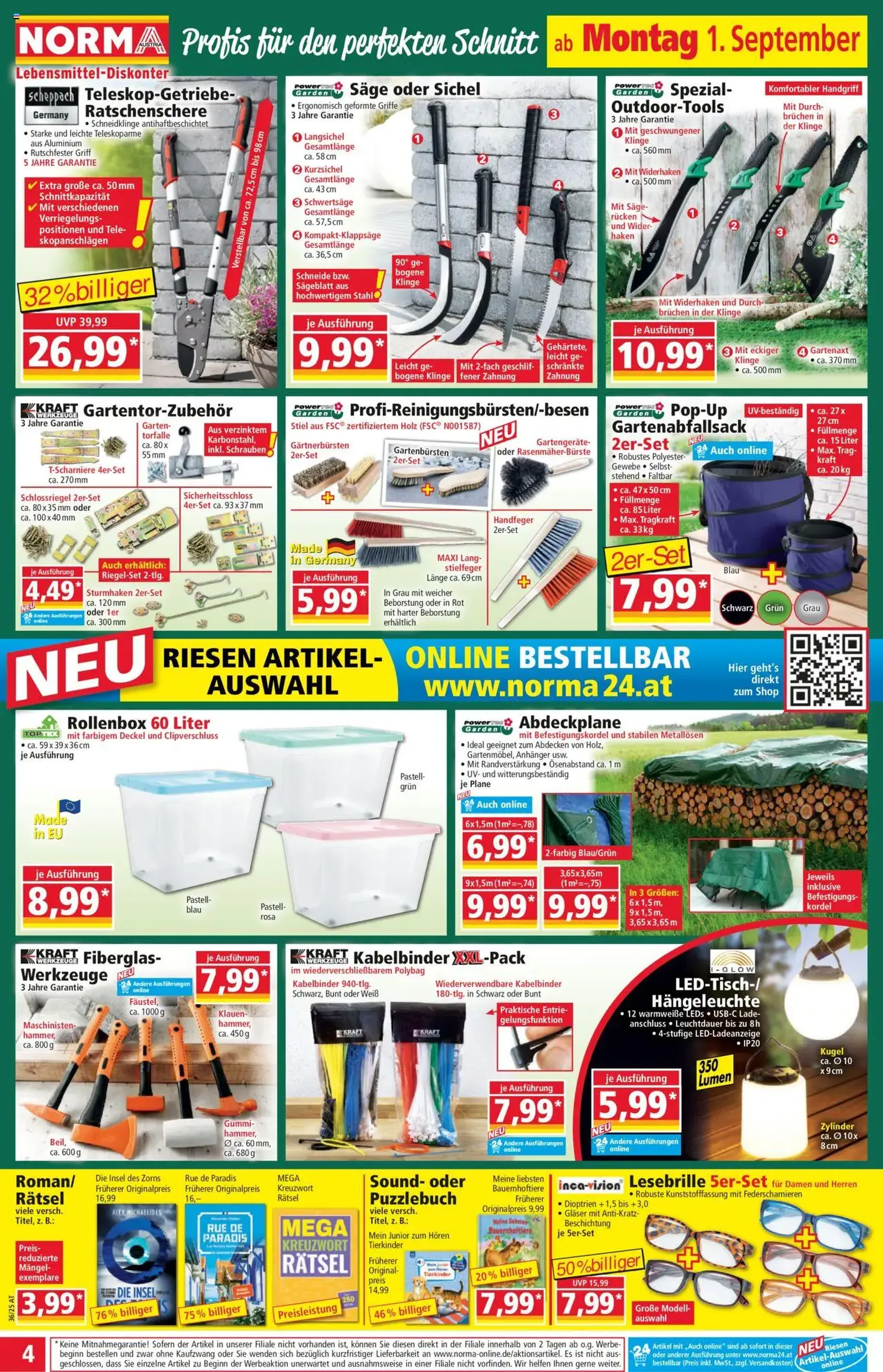 Norma Flugblatt - Gültiger Prospekt ab 01.09.2025, Seite 4 von insgesamt 18 Norma Flugblatt - Gültiger Prospekt ab 01.09.2025, Seite 4 von insgesamt 18