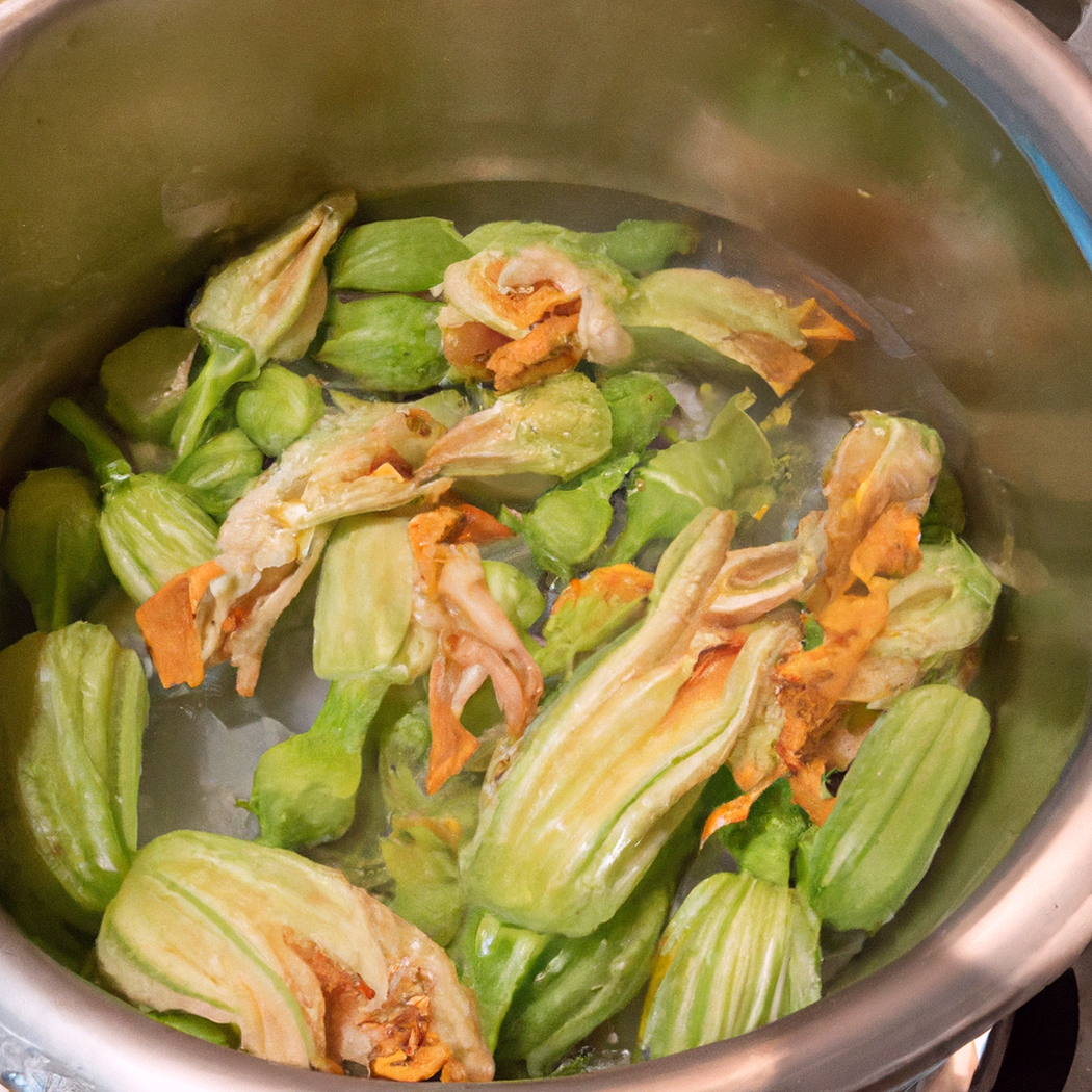 Fiori di zucca ripieni