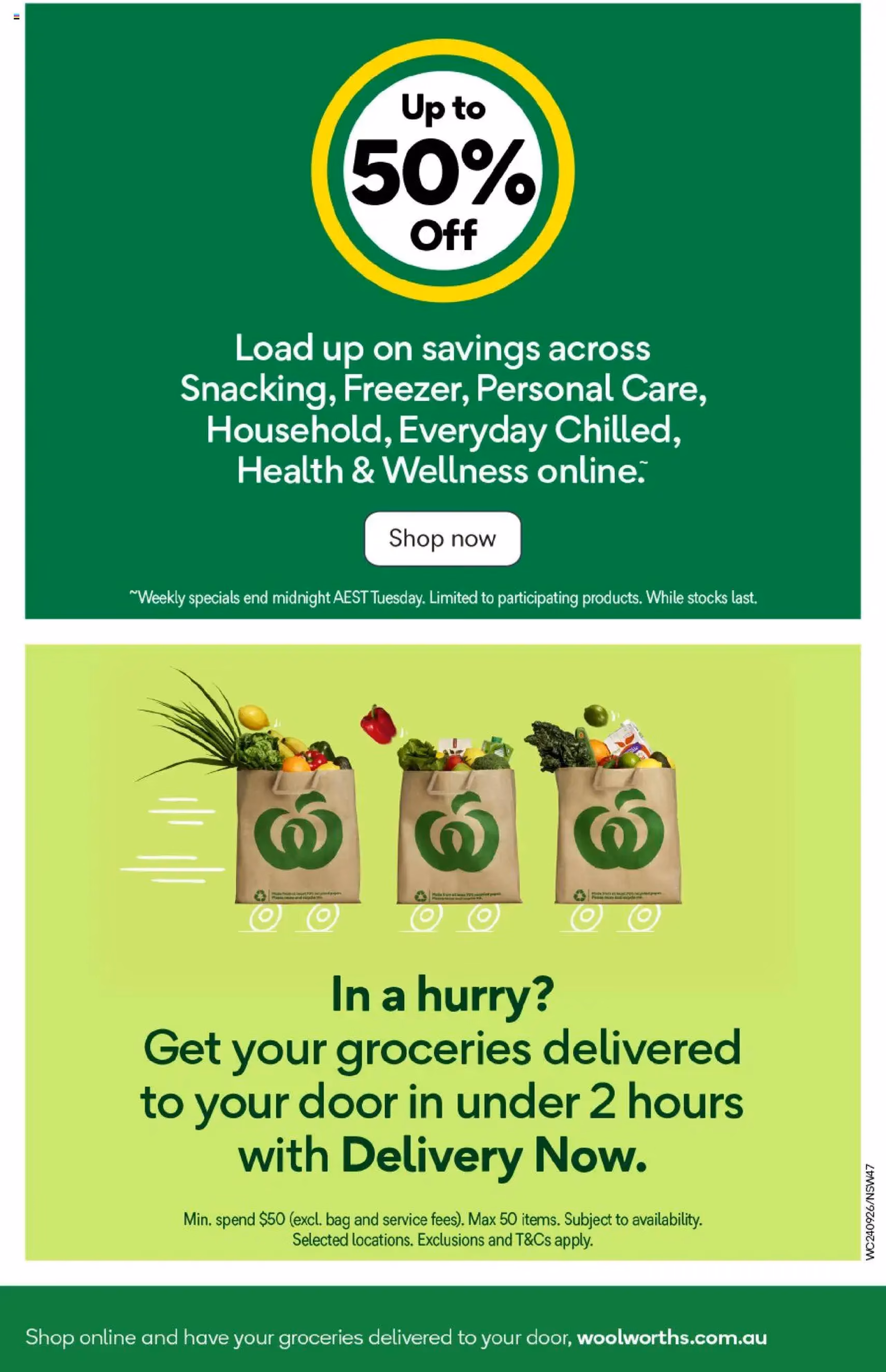 Weekly catalogue Woolworths NSW 24/09 - valid flyer from 24/09/2025, page 47 of 50