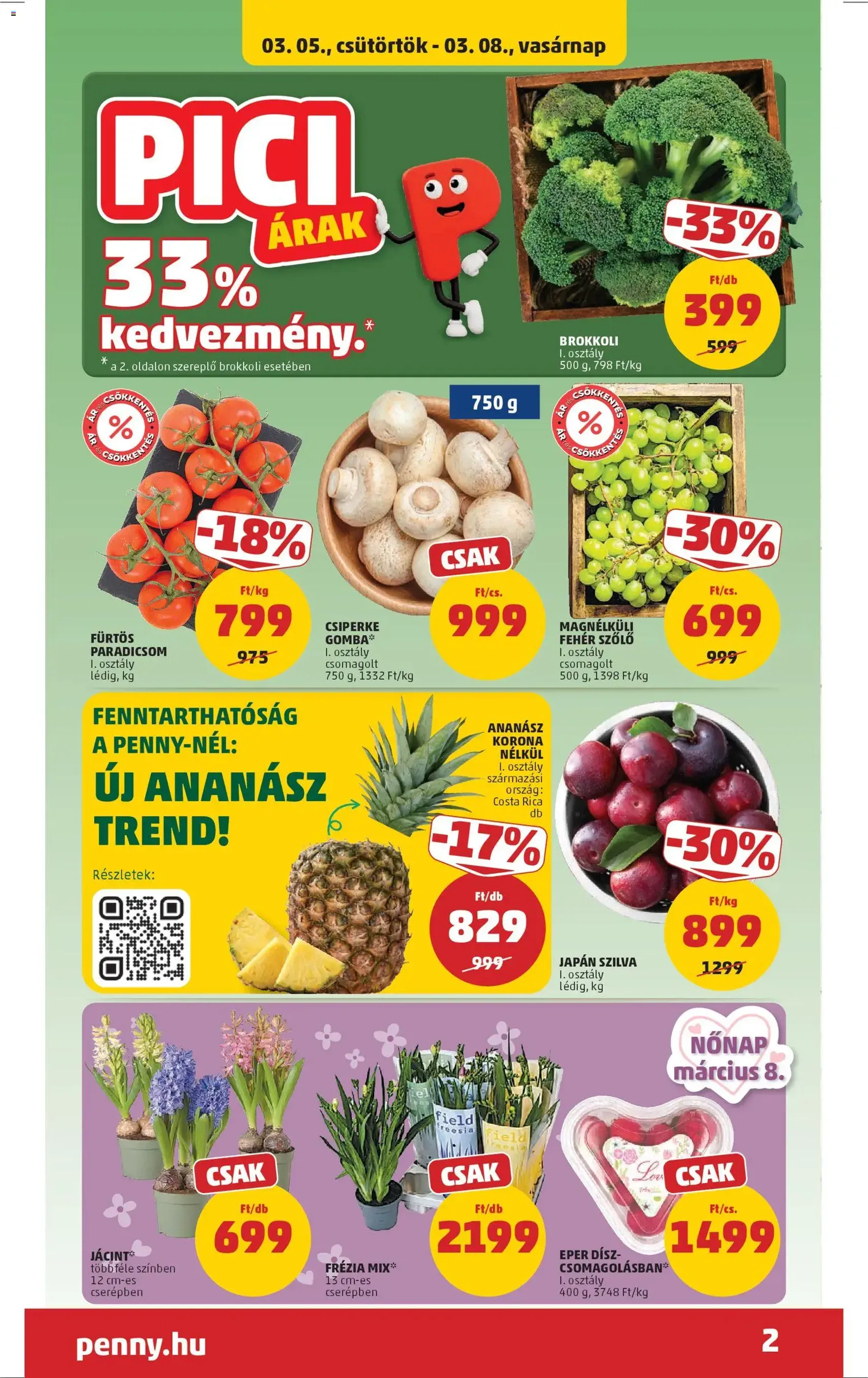 PENNY akciós újság - 2026.03.05. érvényes szórólap 2 oldal 43 oldalból