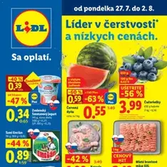 Lidl leták - náhľad letáku platný od 27.07.2026