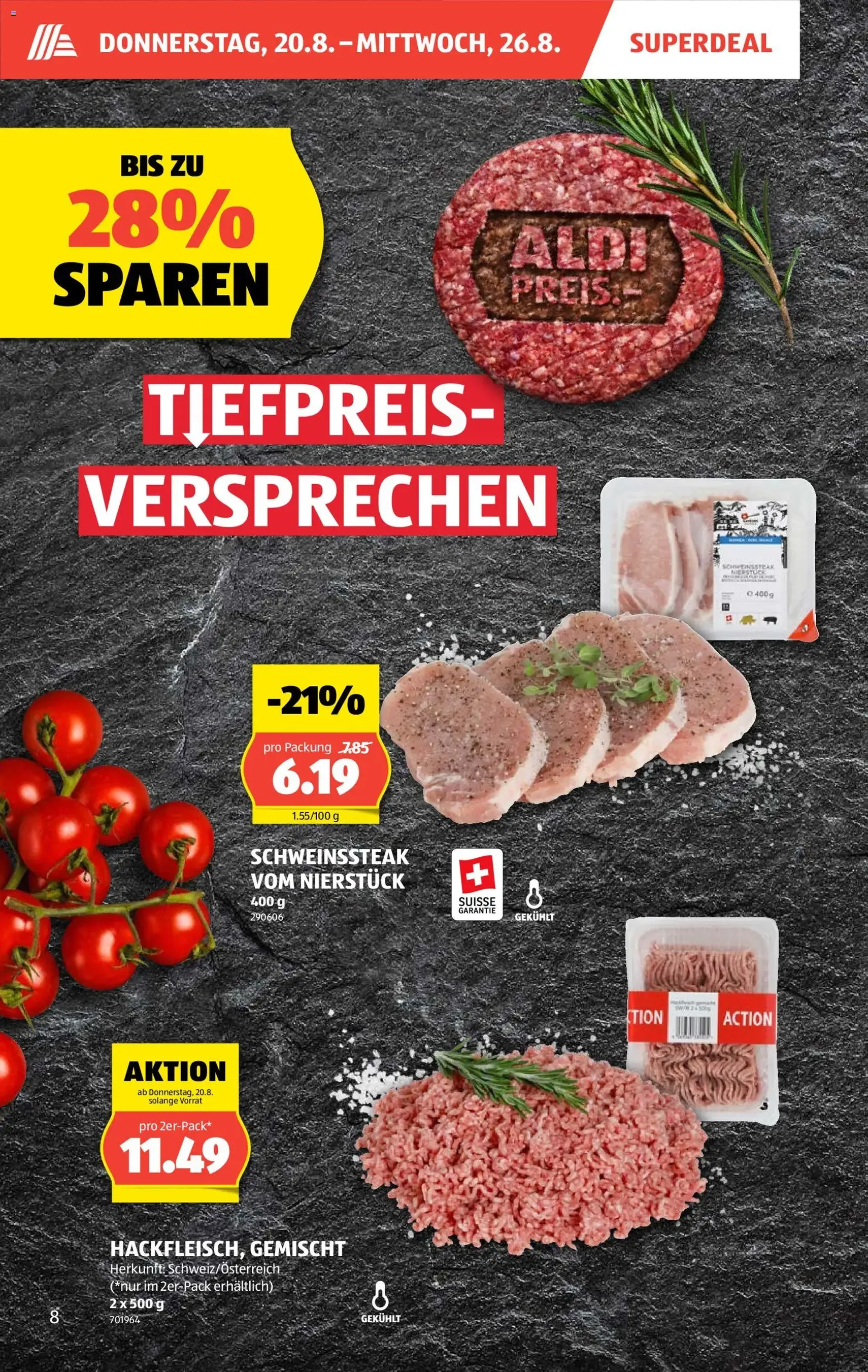Aldi aktionen - Gültiger Prospekt ab 20.08.2026, Seite 8 von insgesamt 40