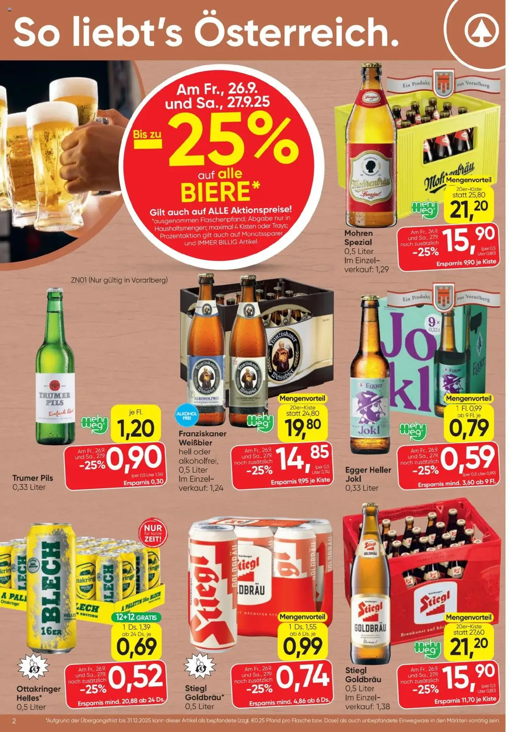 Spar Flugblatt - Gültiger Prospekt ab 25.09.2025, Seite 2 von insgesamt 24