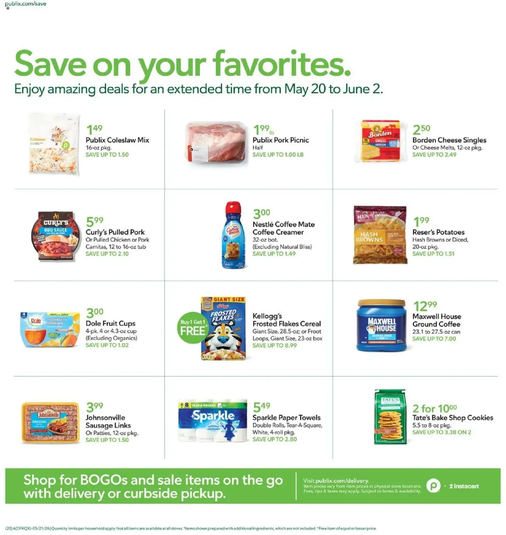 Publix Weekly Ad - valid flyer from 05/20/2026, page 20 of 20
