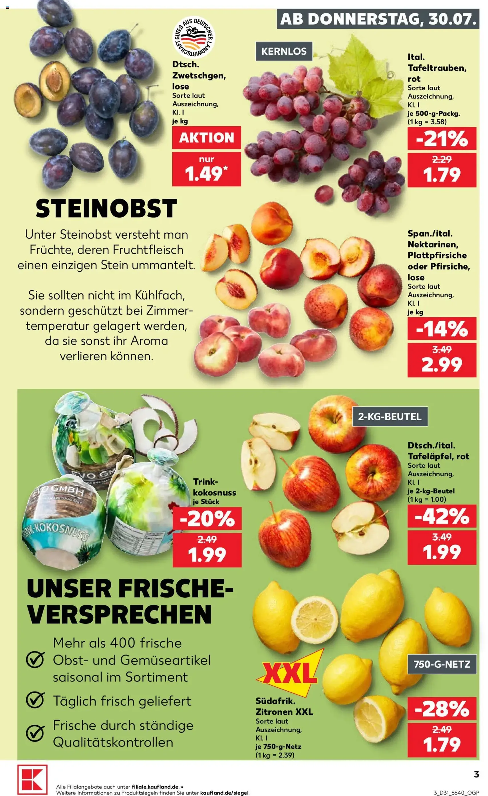 Kaufland Prospekt - Gültiger Prospekt ab 30.07.2026, Seite 3 von insgesamt 66