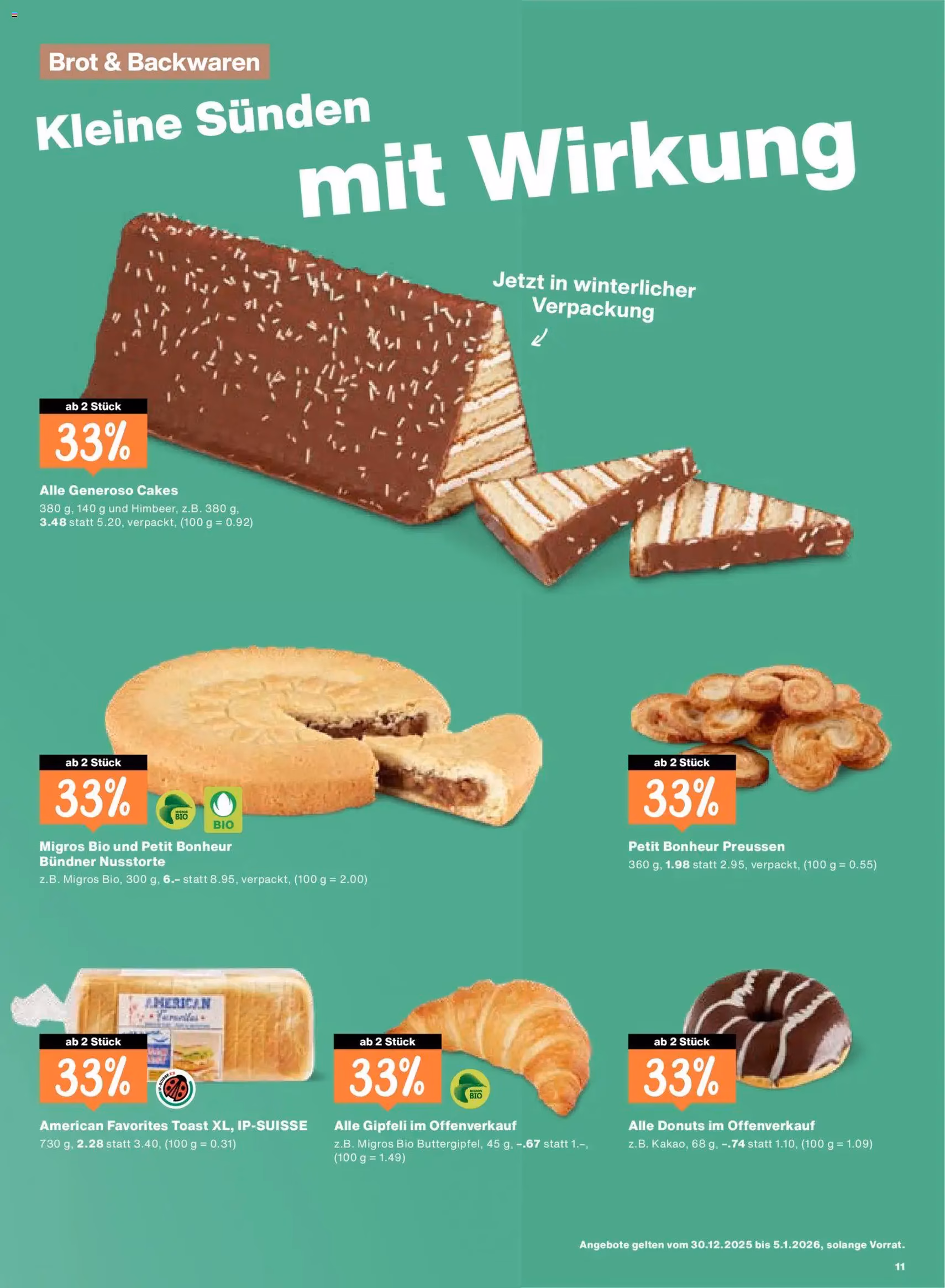 Migros Aktionen - Gültiger Prospekt ab 30.12.2025, Seite 11 von insgesamt 20