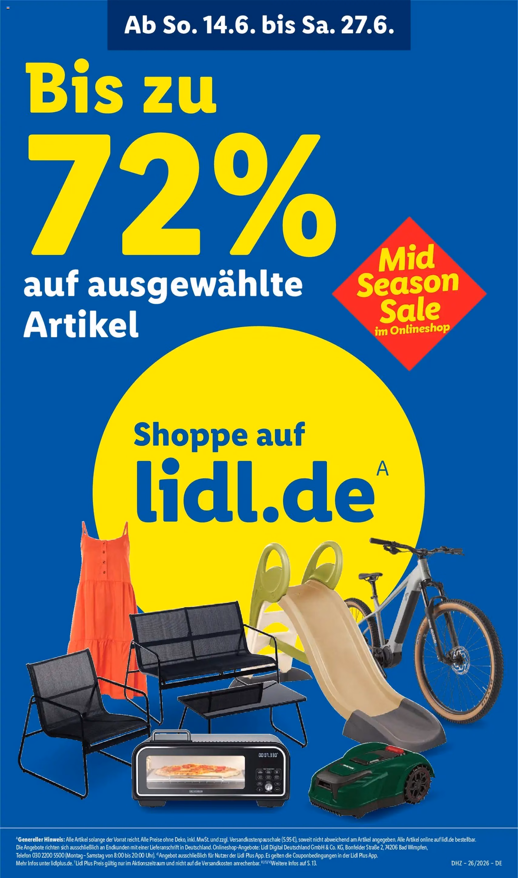 Lidl Prospekt - Gültiger Prospekt ab 22.06.2026, Seite 70 von insgesamt 70