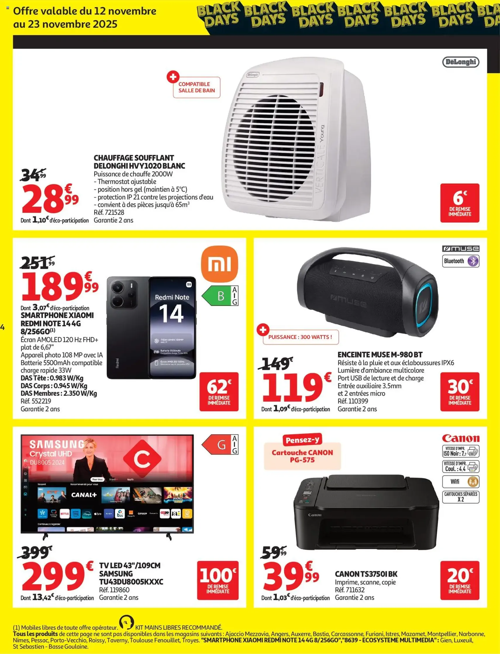 Auchan Black Friday - brochure valable à partir du 04/11/2025, page 4 sur 8
